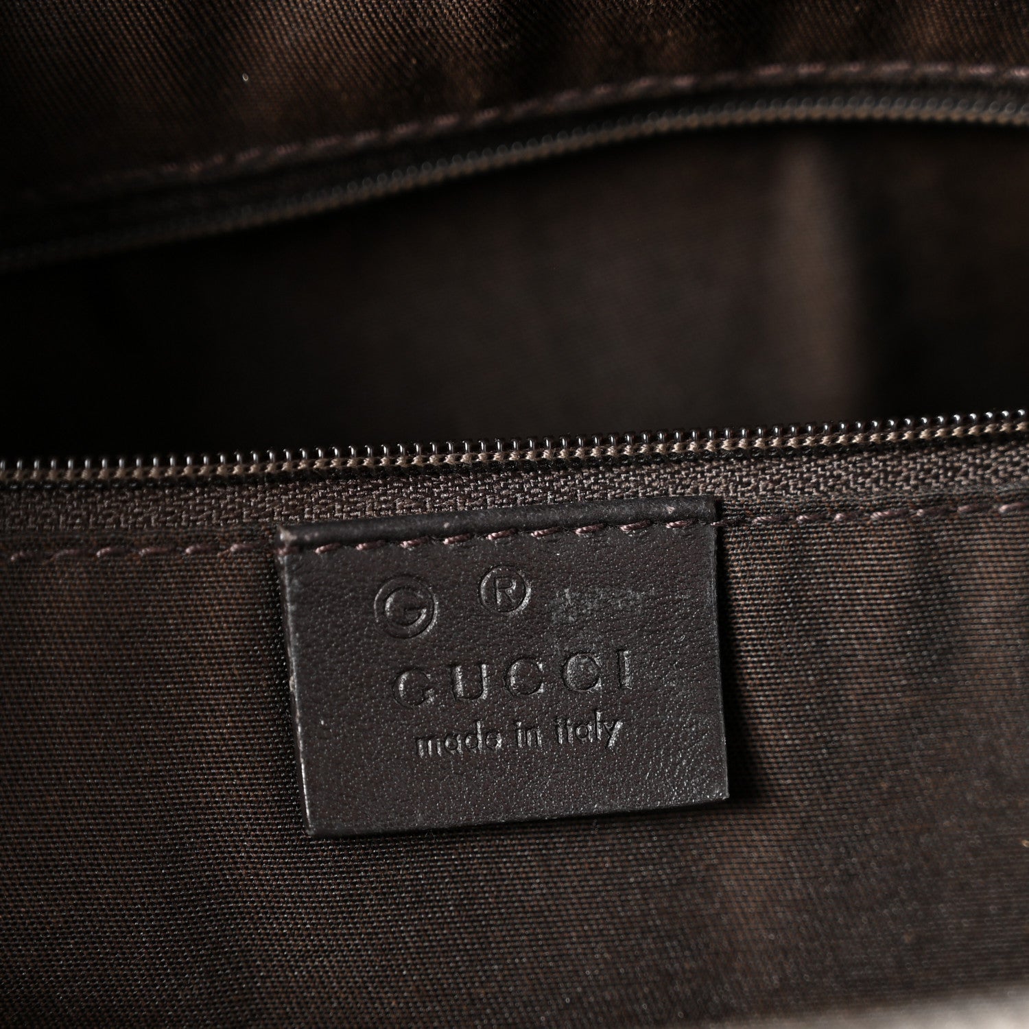 Guccissima Medium GG Charm Dome Satchel Dark Brown