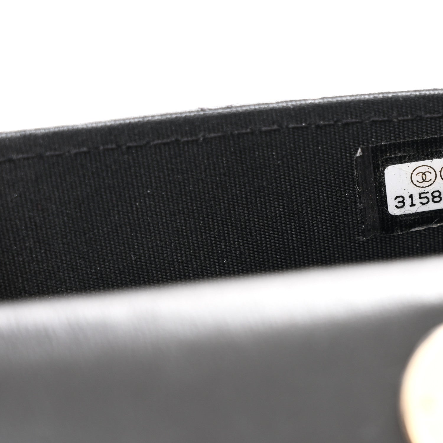 Lambskin Quilted Trendy CC Card Holder On Chain Black