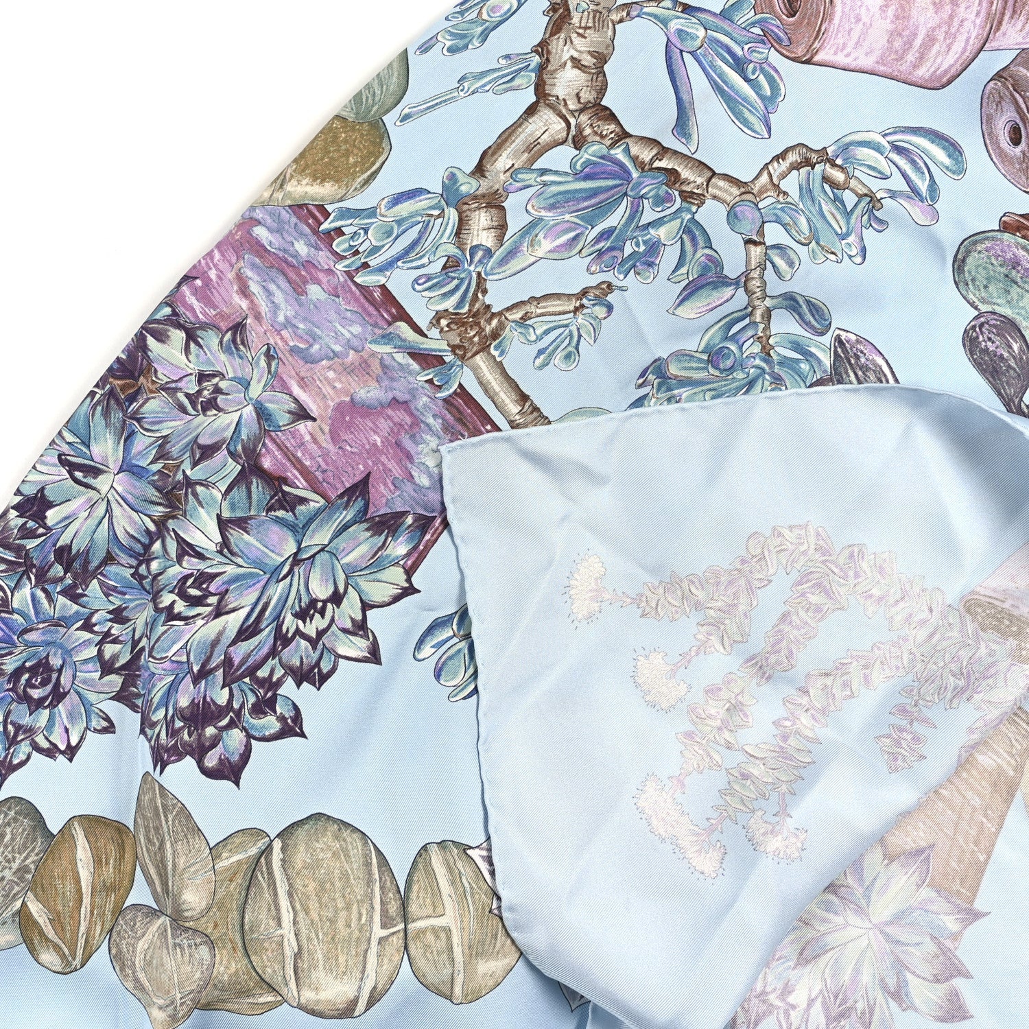 Silk Jardin Secret Scarf 90