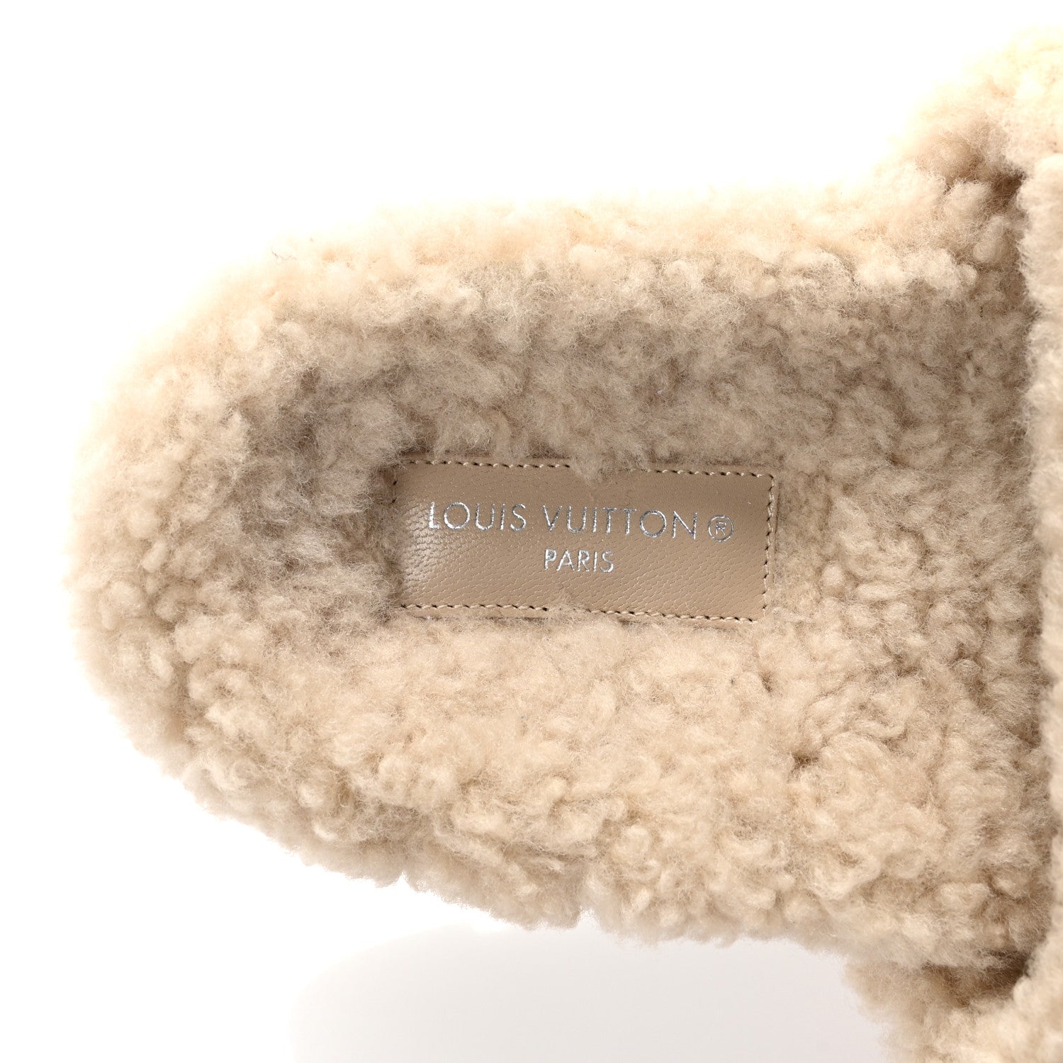 Shearling Paseo Flat Comfort Mule 36 Beige