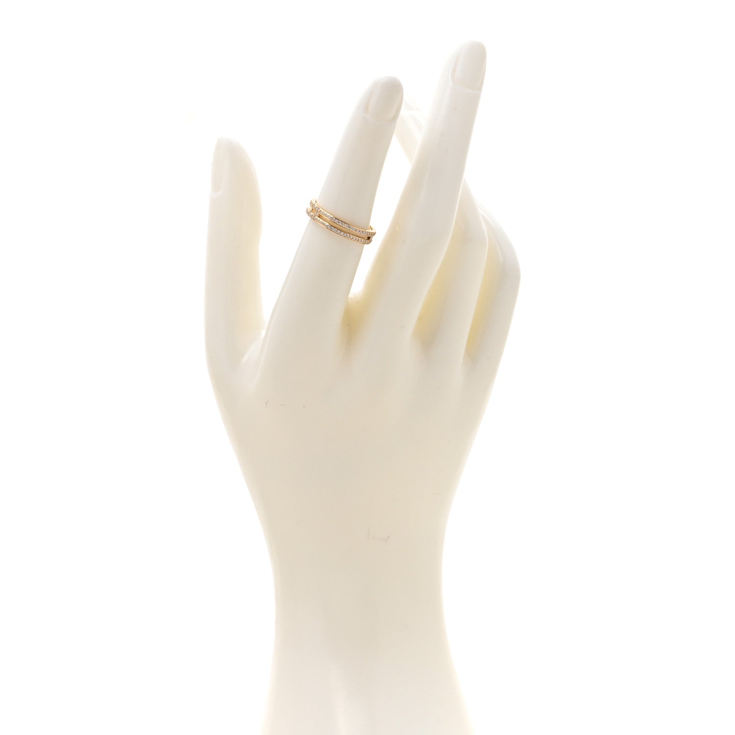 18K Rose Gold Diamond Ariane Wedding Band Ring 52 6