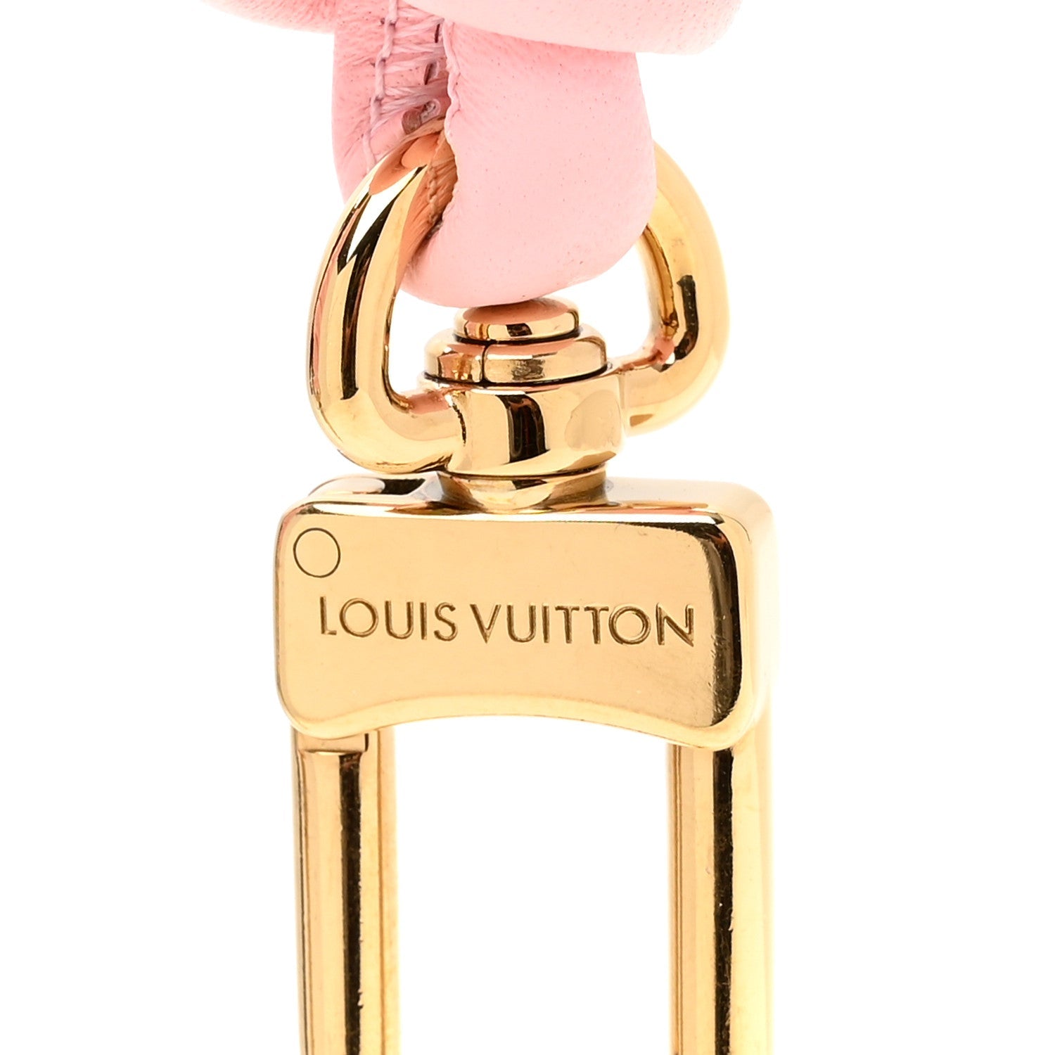 Calfskin Knot Phone Strap Pink