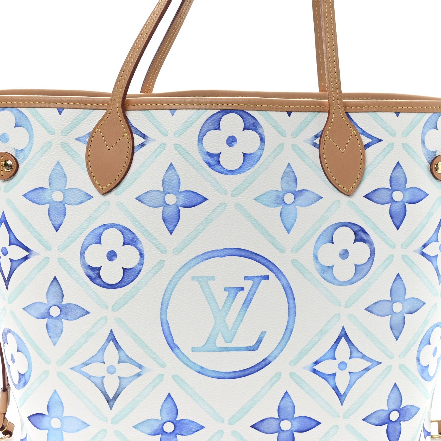 Monogram Tiles By The Pool 2.0 Neverfull MM Lagoon Blue