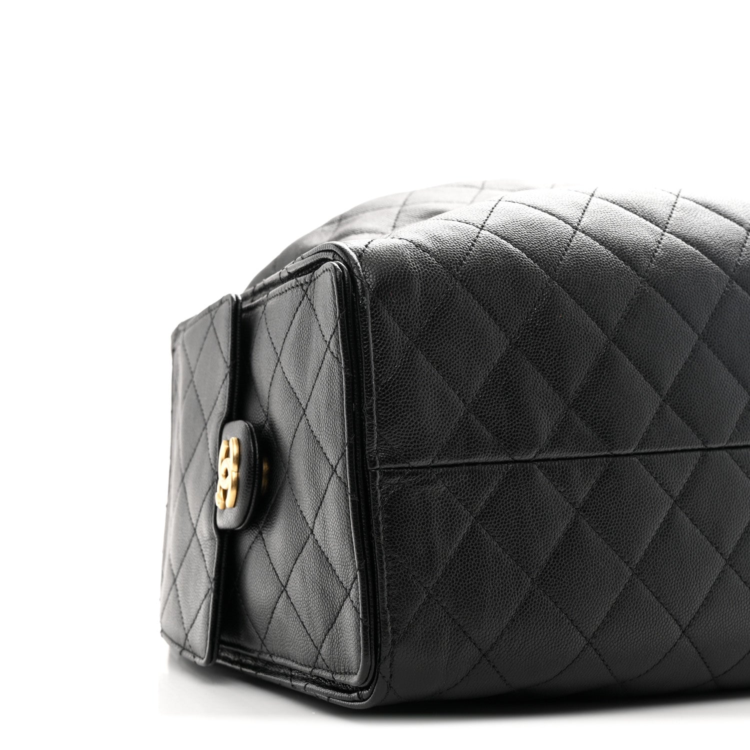Caviar Quilted Large Chanel 25 Handbag Black