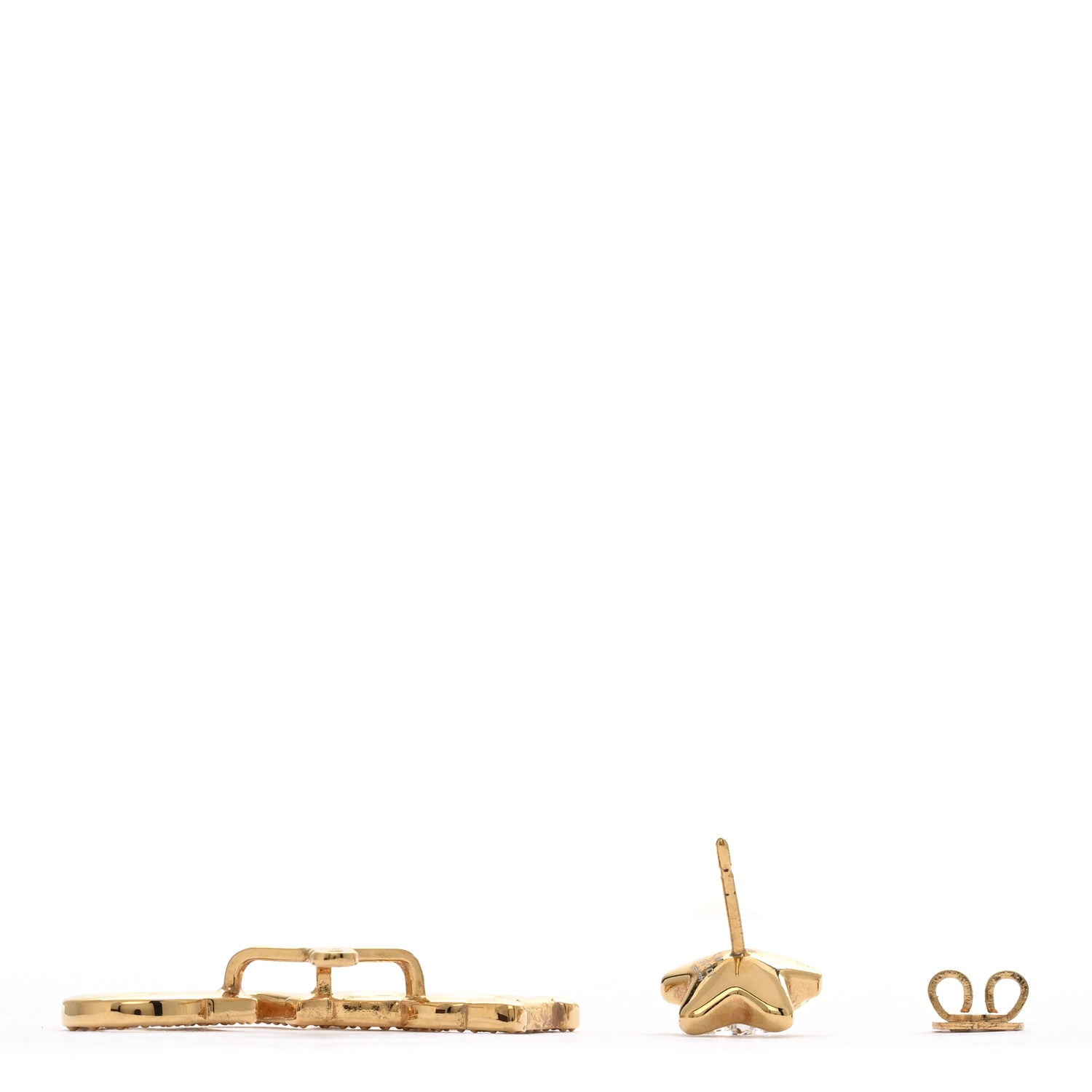 Crystal Star Logo Single Earring Gold