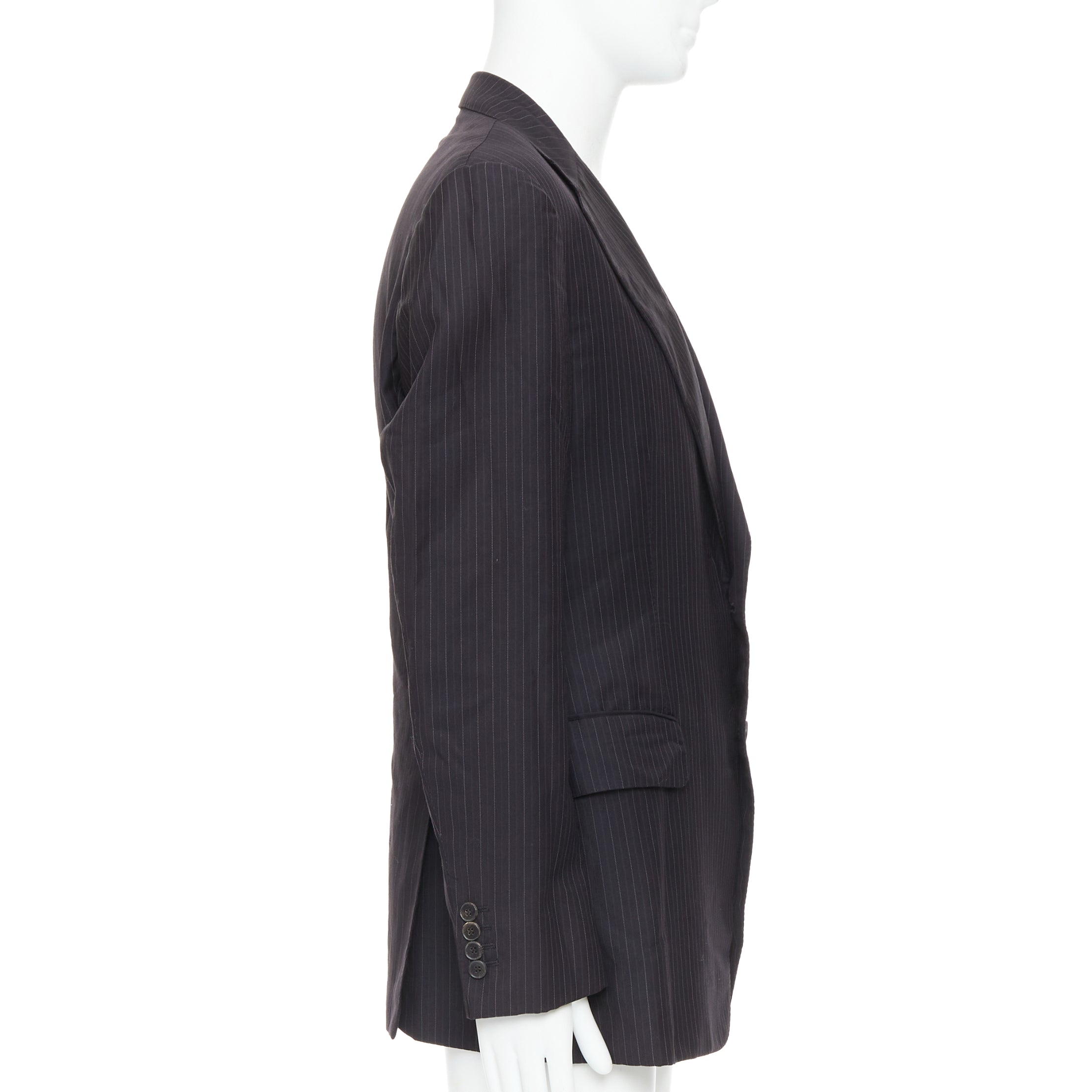 Men's Gucci wool pinstripe double vent blazer