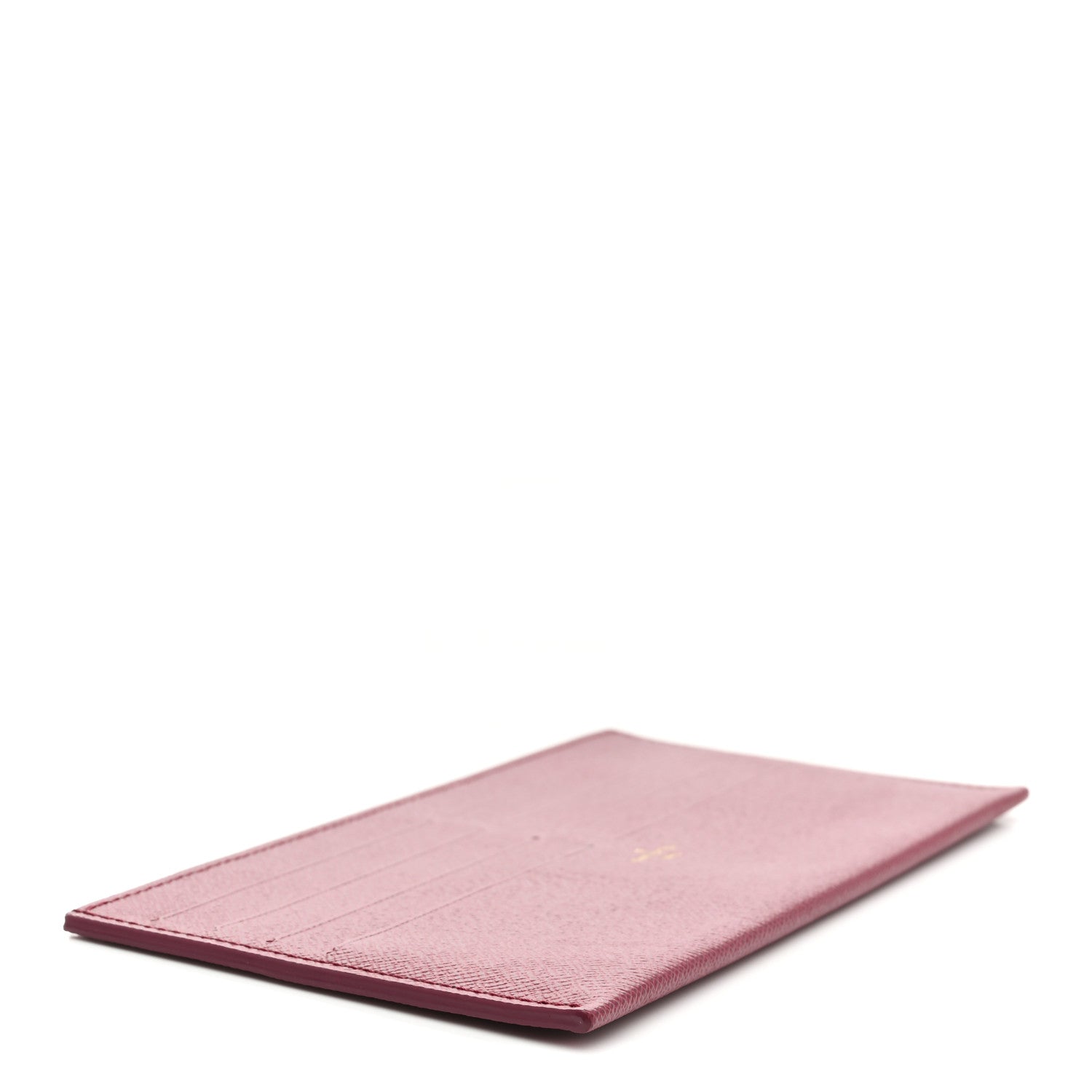 Calfskin Felicie Card Holder Insert Fuchsia