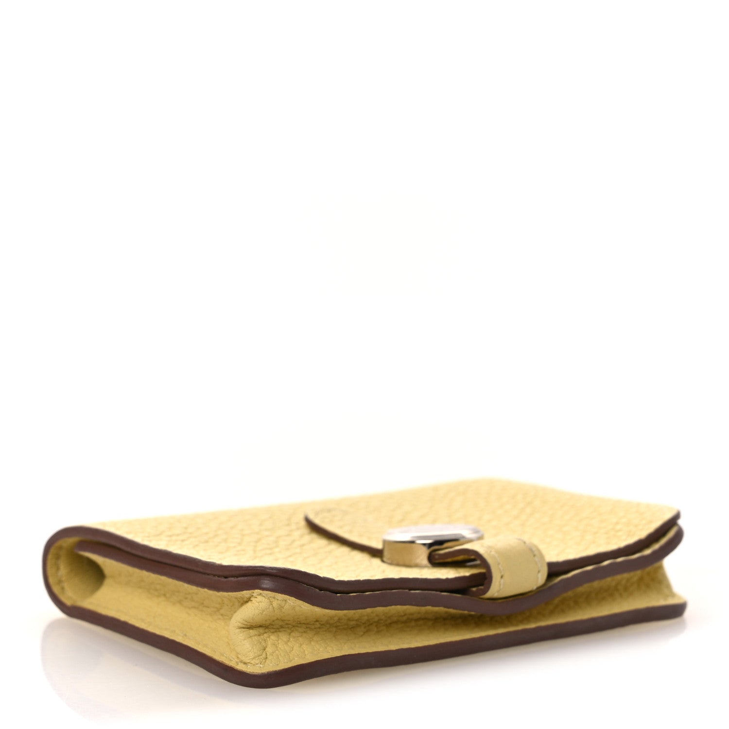 Togo Dogon Card Case Jaune Poussin