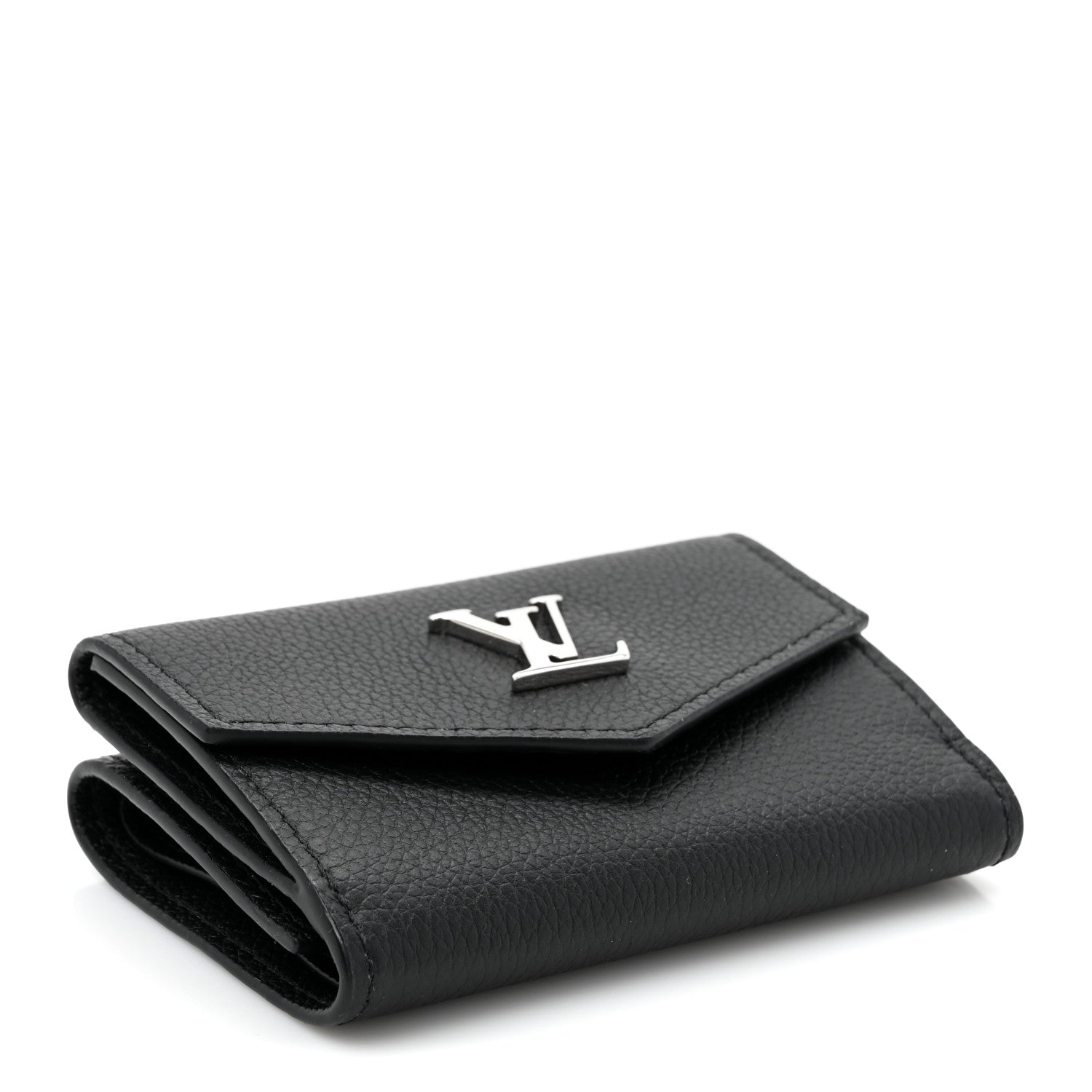 Soft Calfskin Lockmini Wallet Black