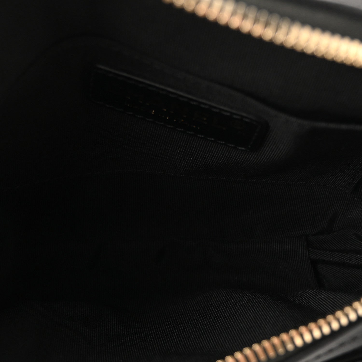 Lambskin Quilted Waist Bag Fanny Pack Black