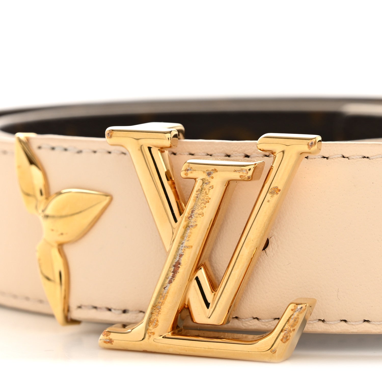 Monogram 30mm Pretty LV Reversible Belt 80 32 Beige