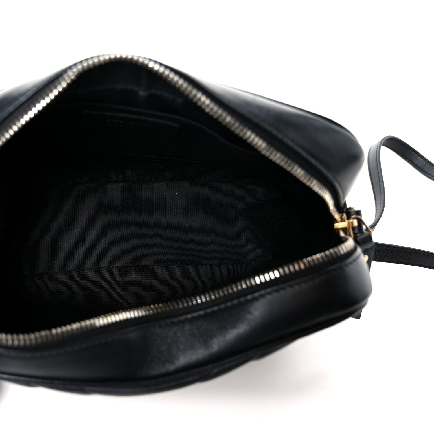 Calfskin Matelasse Monogram Lou Camera Bag Black