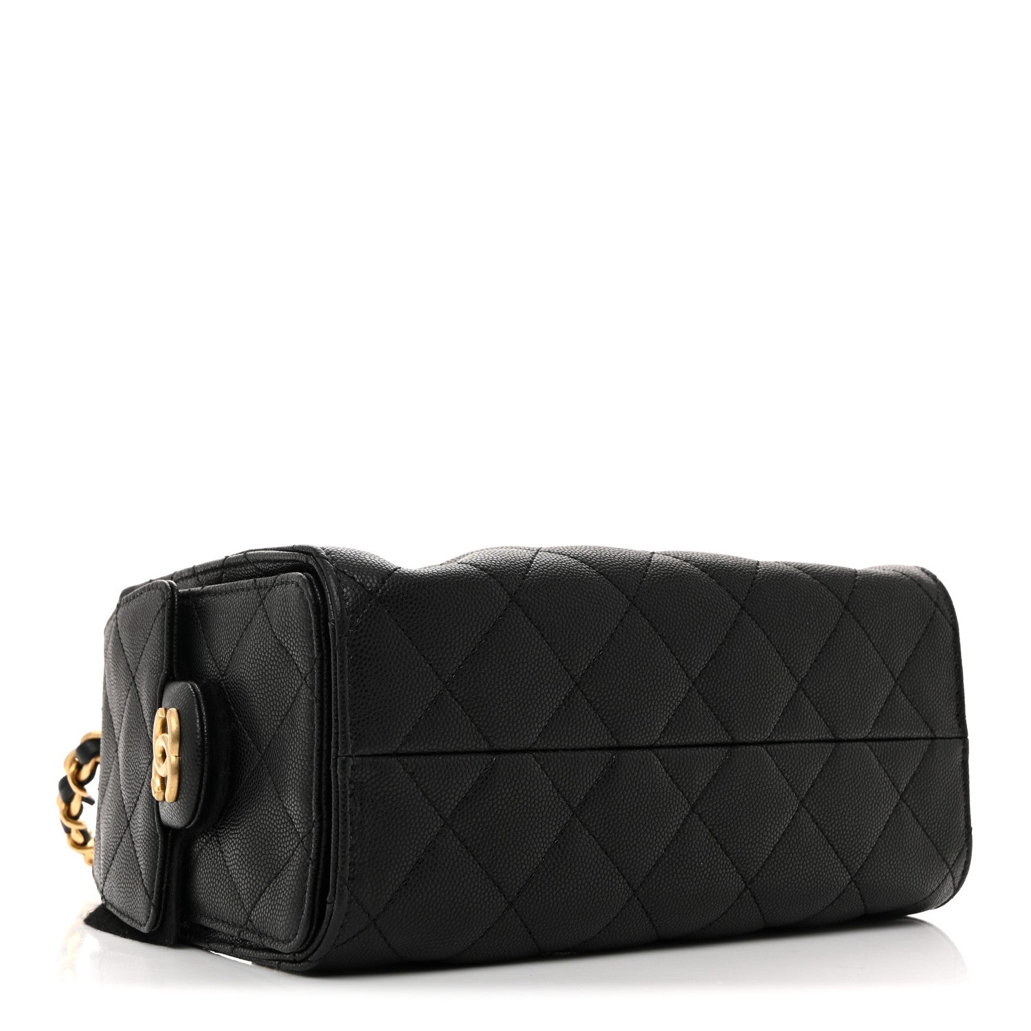 Caviar Quilted Mini Chanel 25 Handbag Black