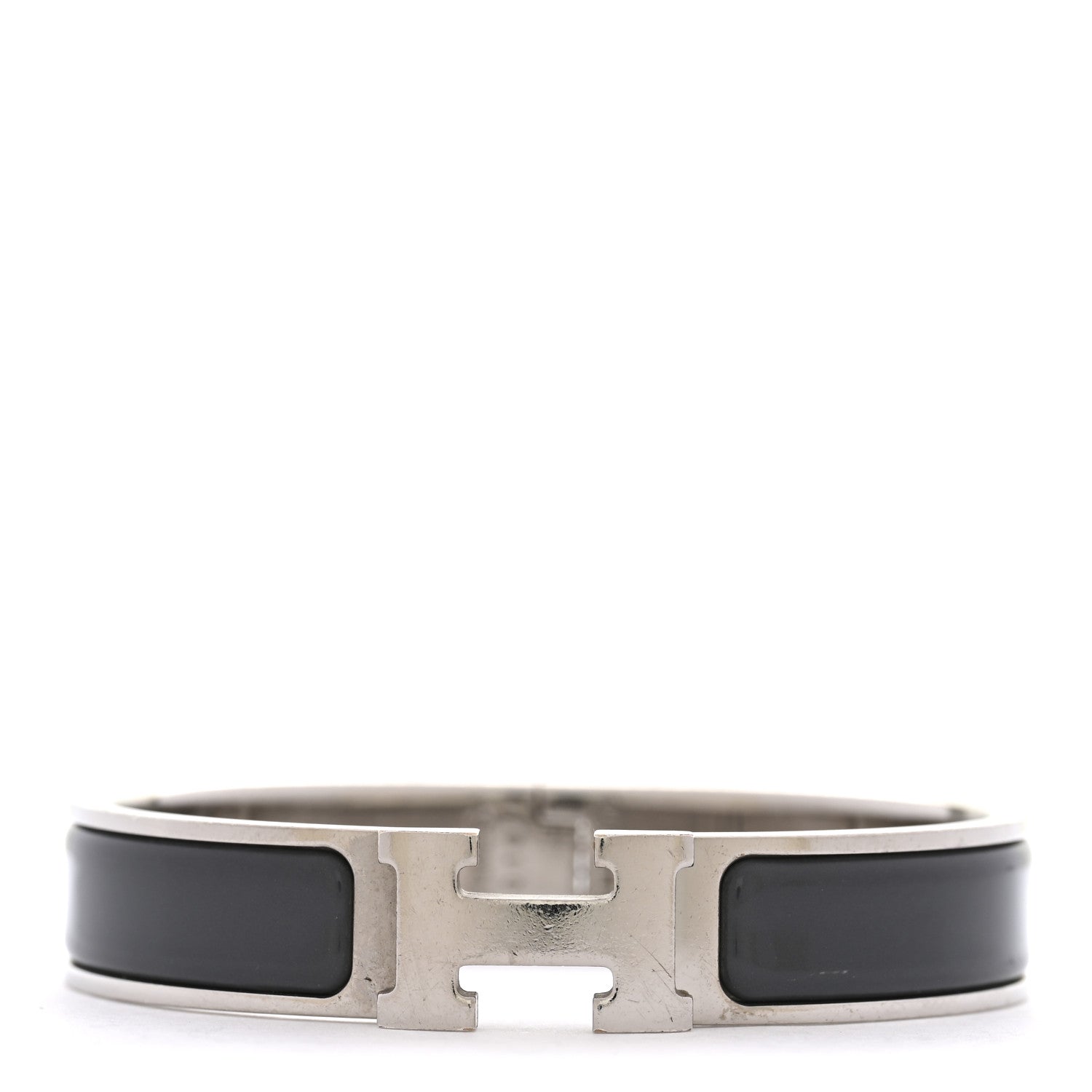 Matte Enamel Narrow Clic Clac H Bracelet PM Ardoise