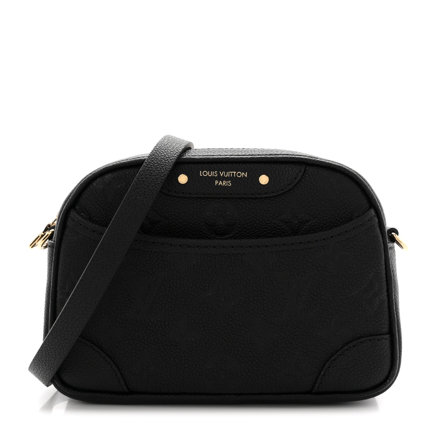 Empreinte Monogram Tiny Camera Bag Black