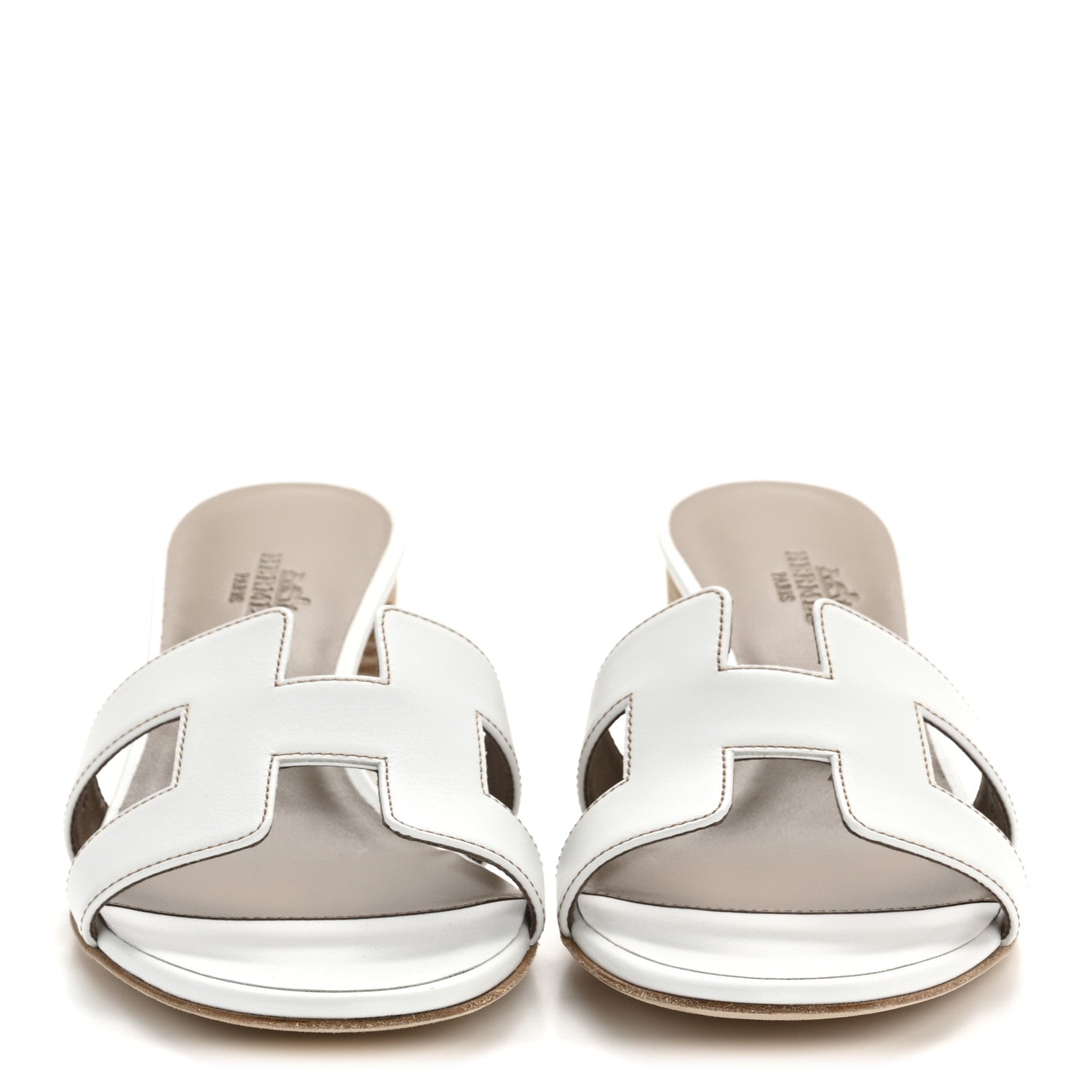 Calfskin Oasis Sandals 37.5 White