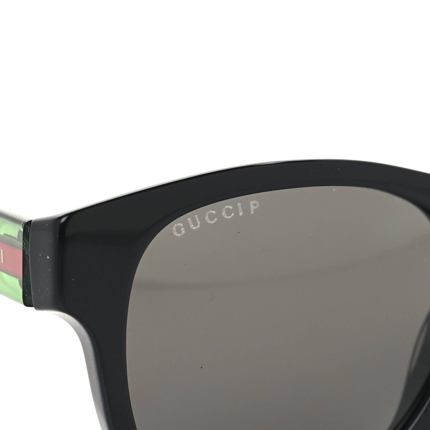 Acetate Web Sunglasses GG 0003S Black Green