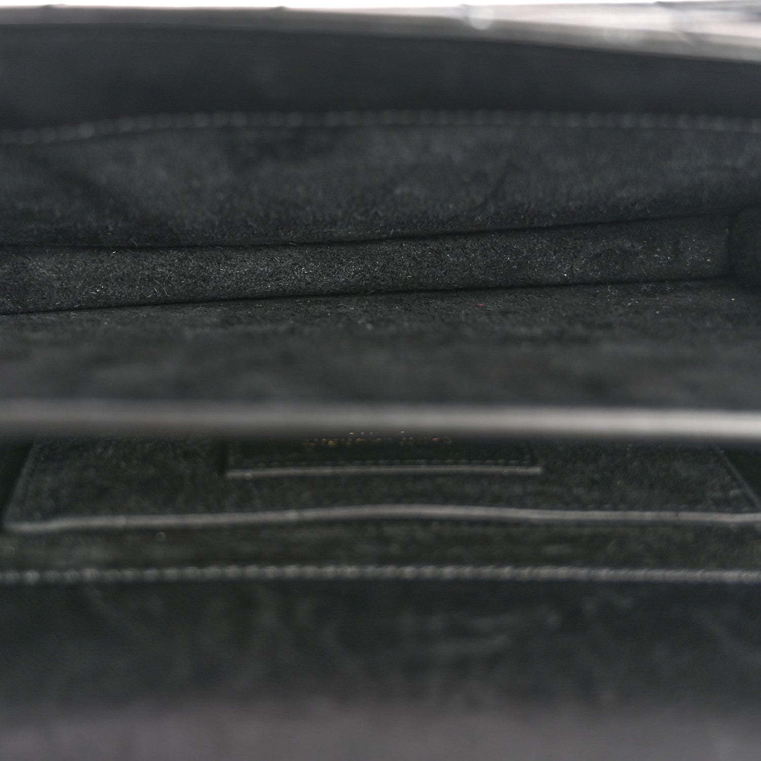 Lambskin Chevron Quilted Small High School Satchel Black