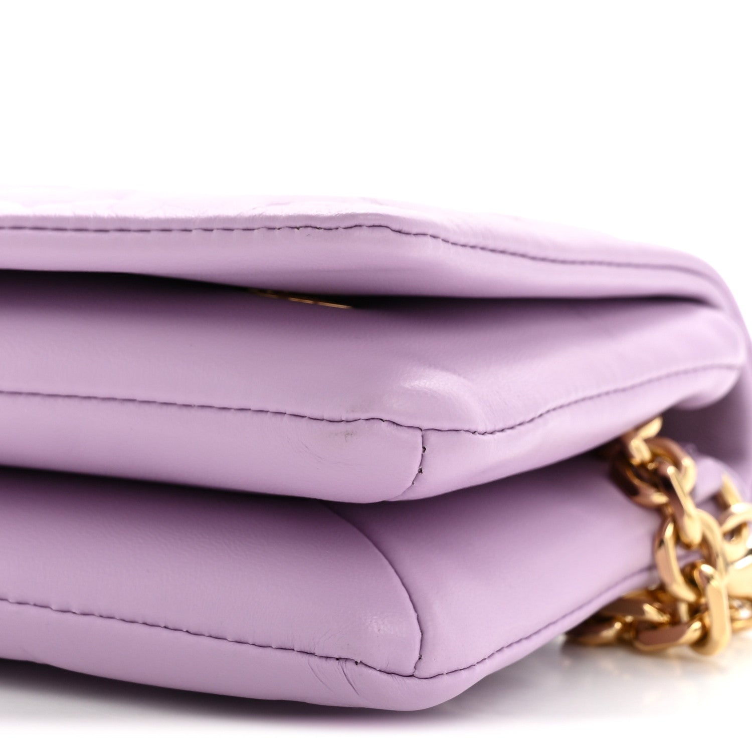 Lambskin Embossed Monogram Pochette Coussin Parme