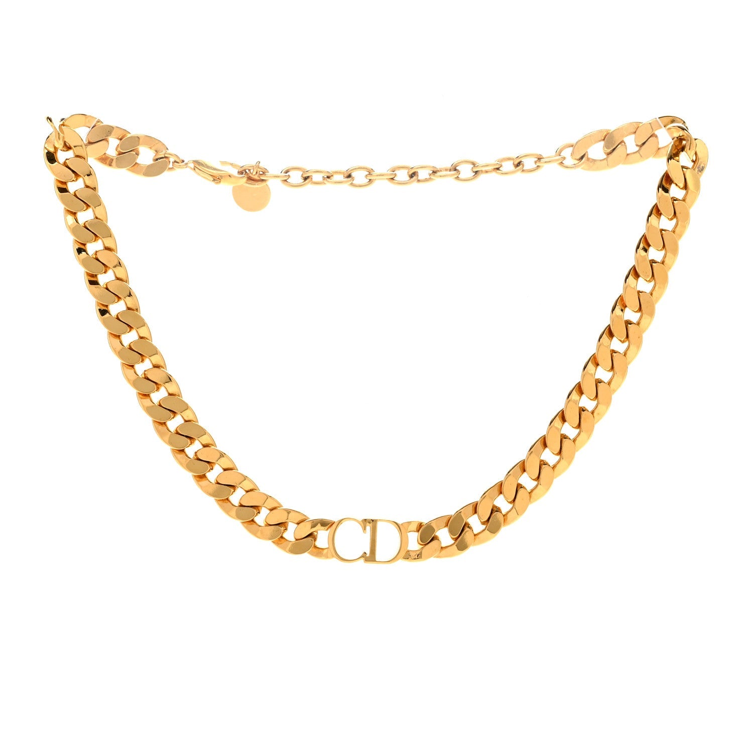 Metal Danseuse Etoile Chain Choker Necklace Gold