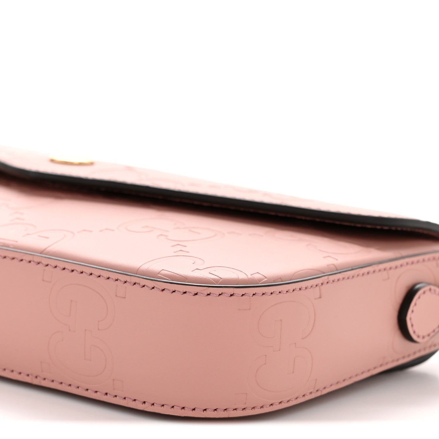 Calfskin GG Super Mini Shoulder Bag Soft Pink
