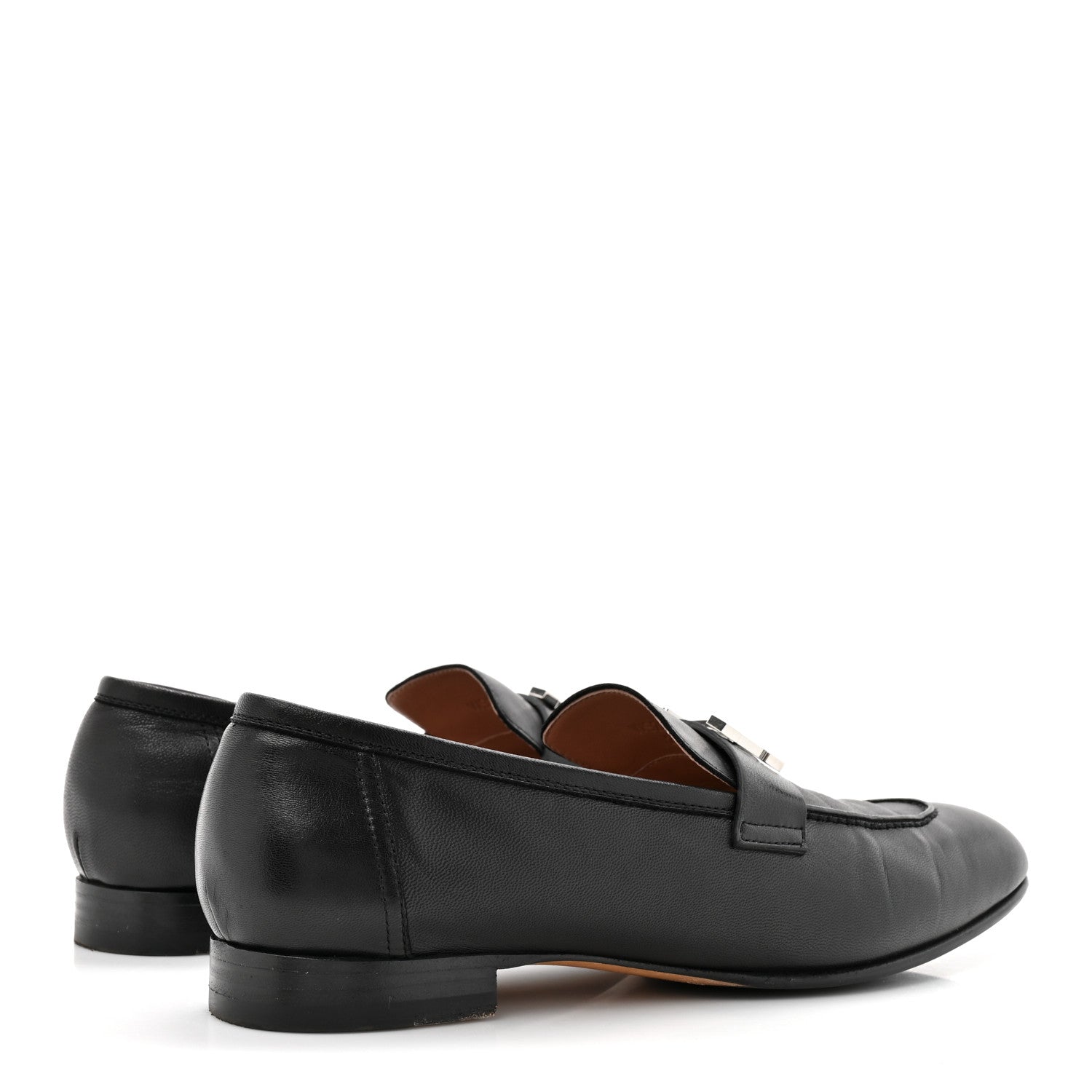 Goatskin Womens Paris Loafers 40 Black