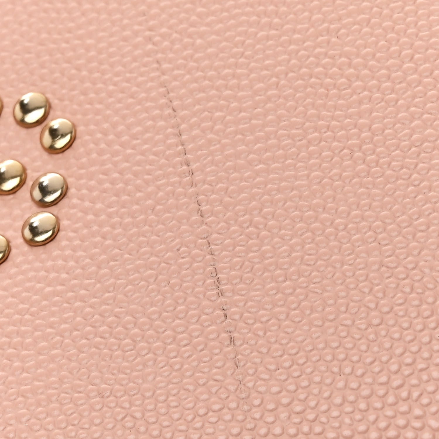 Caviar Small Studded Deauville Tote Light Pink