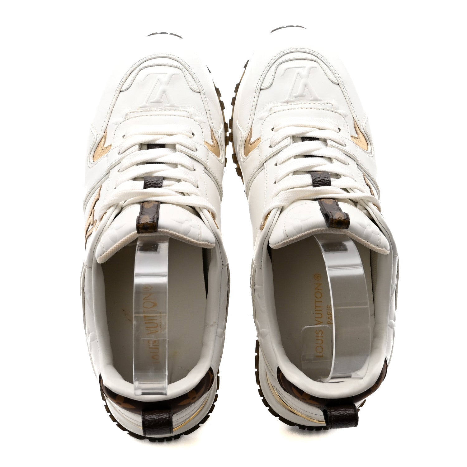 Calfskin Run Away Sneakers 35 White