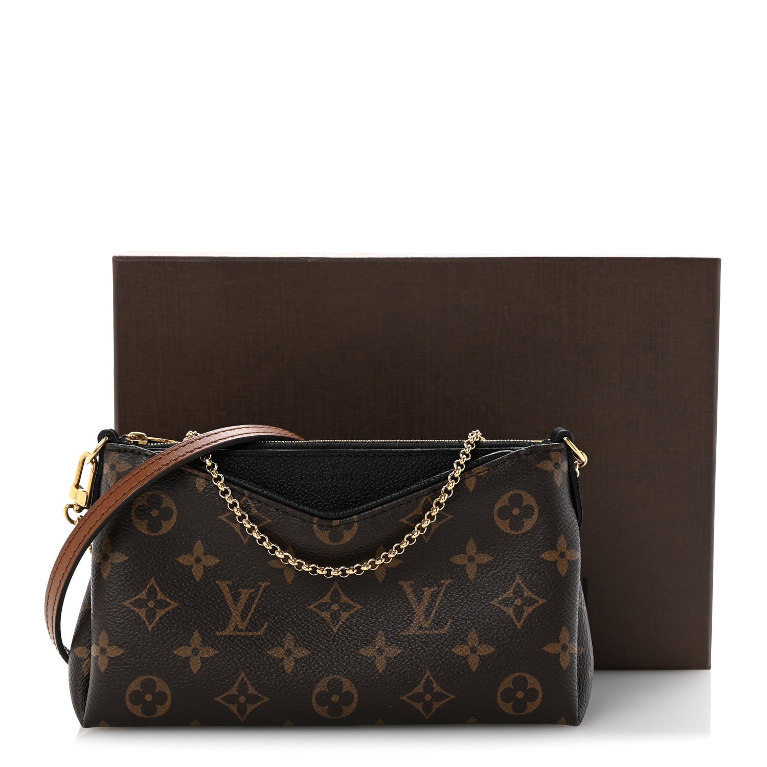 Monogram Pallas Clutch Black