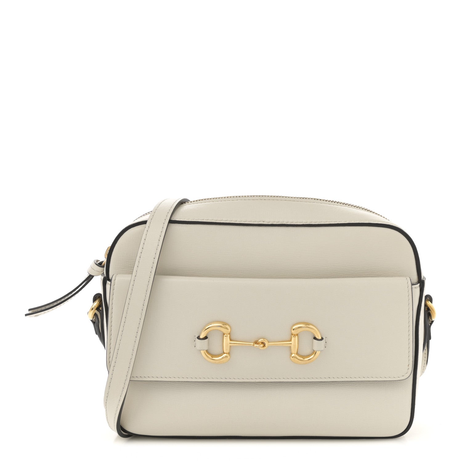Azalea Calfskin Small Horsebit 1955 Shoulder Bag Mystic White