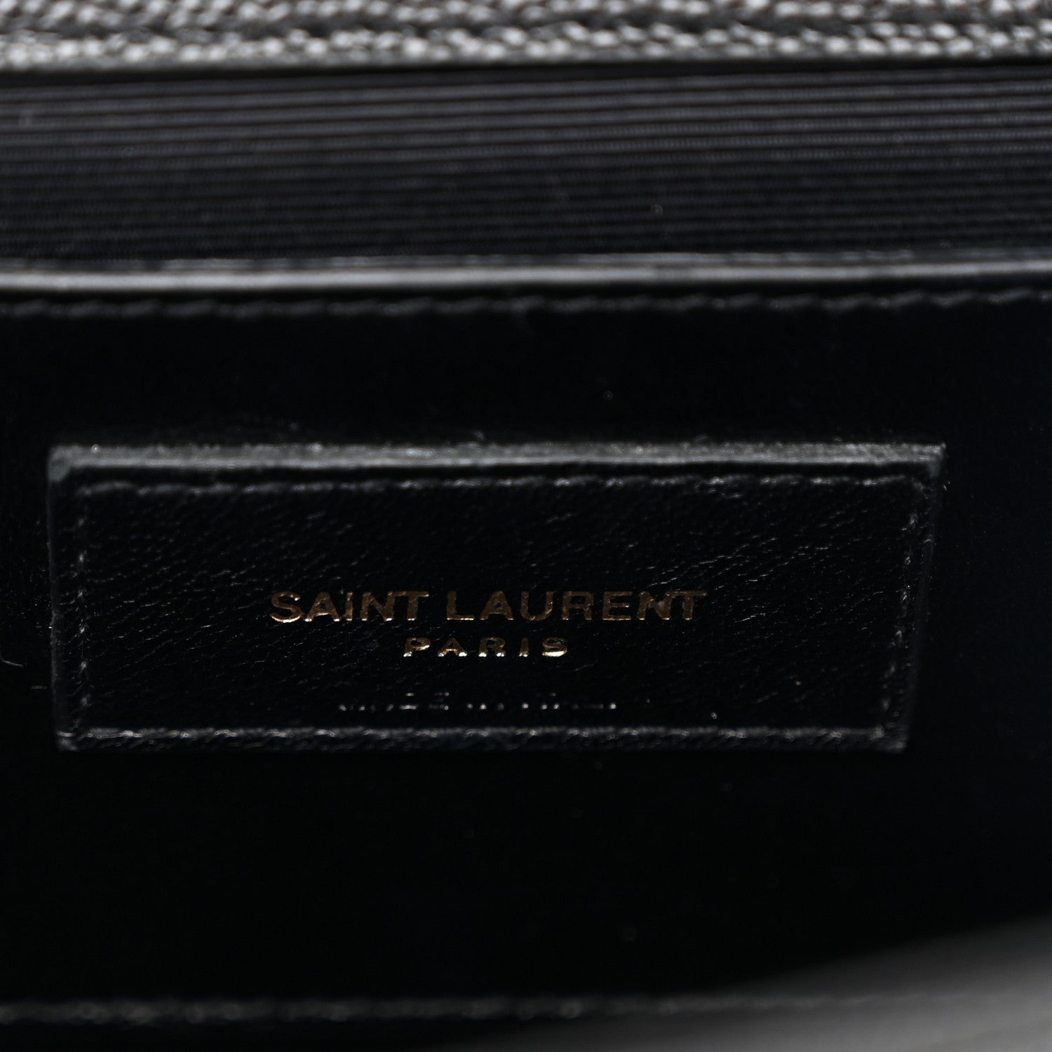 Grain De Poudre Medium Classic Monogram Kate Satchel Black