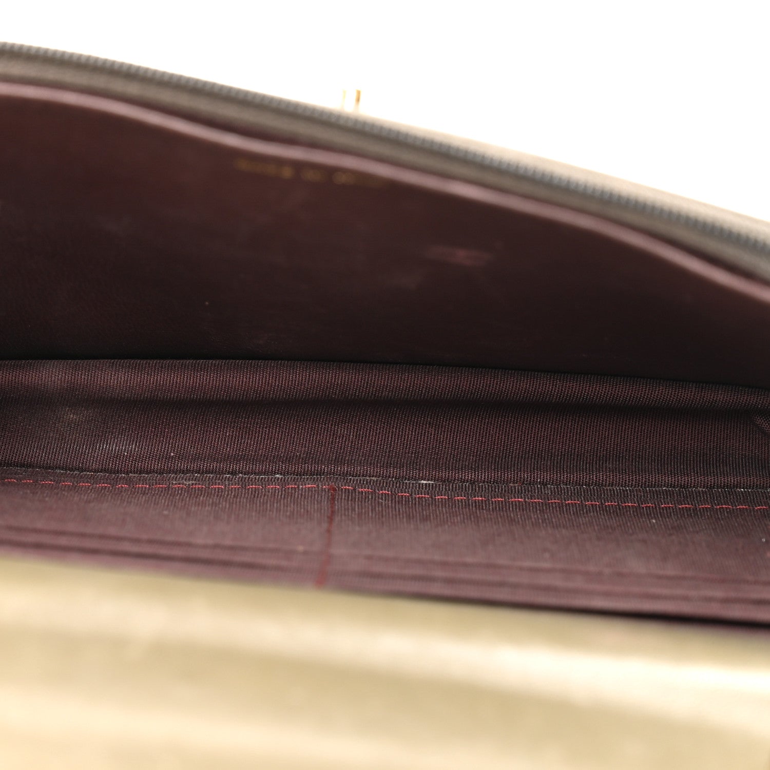 Lambskin Quilted Trendy CC Wallet On Chain WOC Green