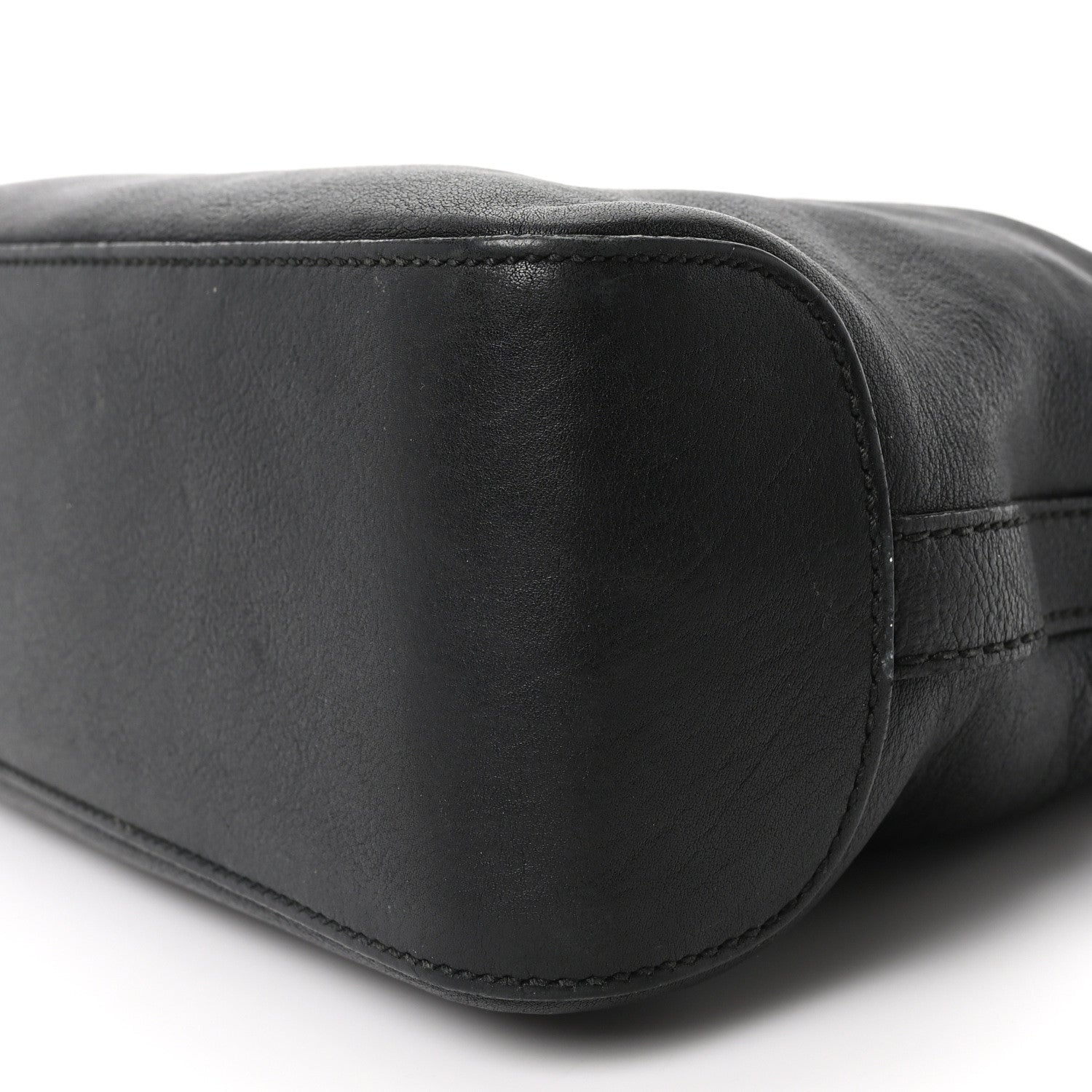 Pebbled Calfskin Medium Marrakech Hobo Black