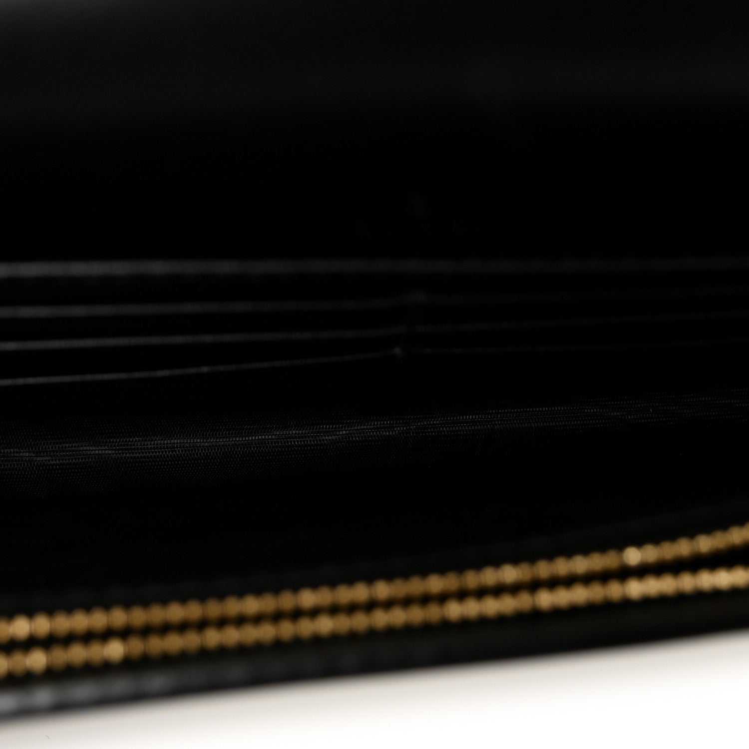 Calfskin GG Matelasse Chain Wallet Black