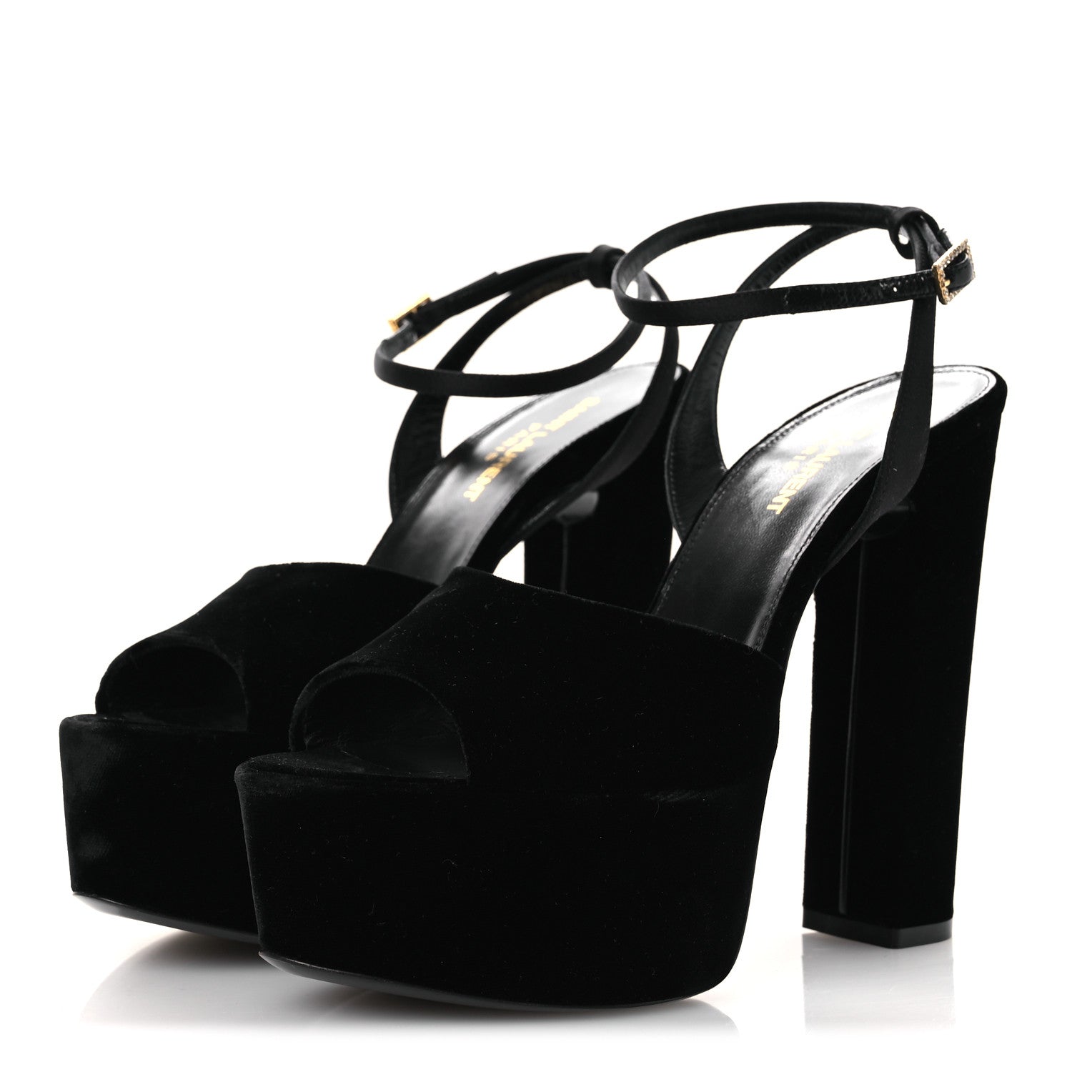 Velvet Jodie Platform Sandals 38 Black