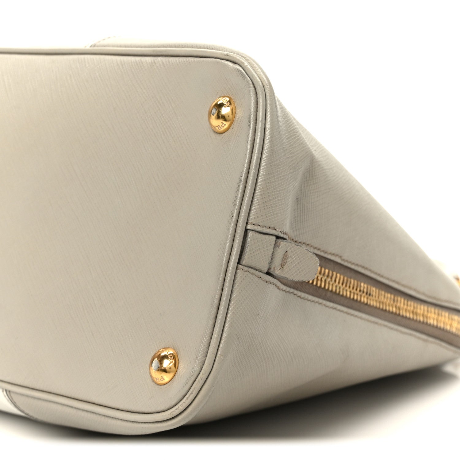 Saffiano Lux Bi-Color Promenade Tote Talco Pomice