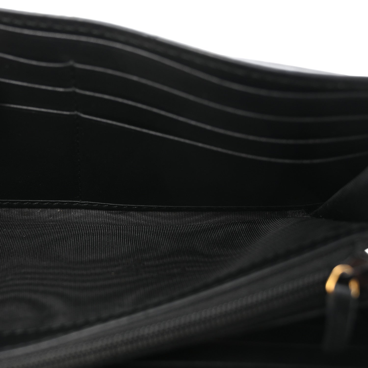 Calfskin Sylvie Continental Wallet Black