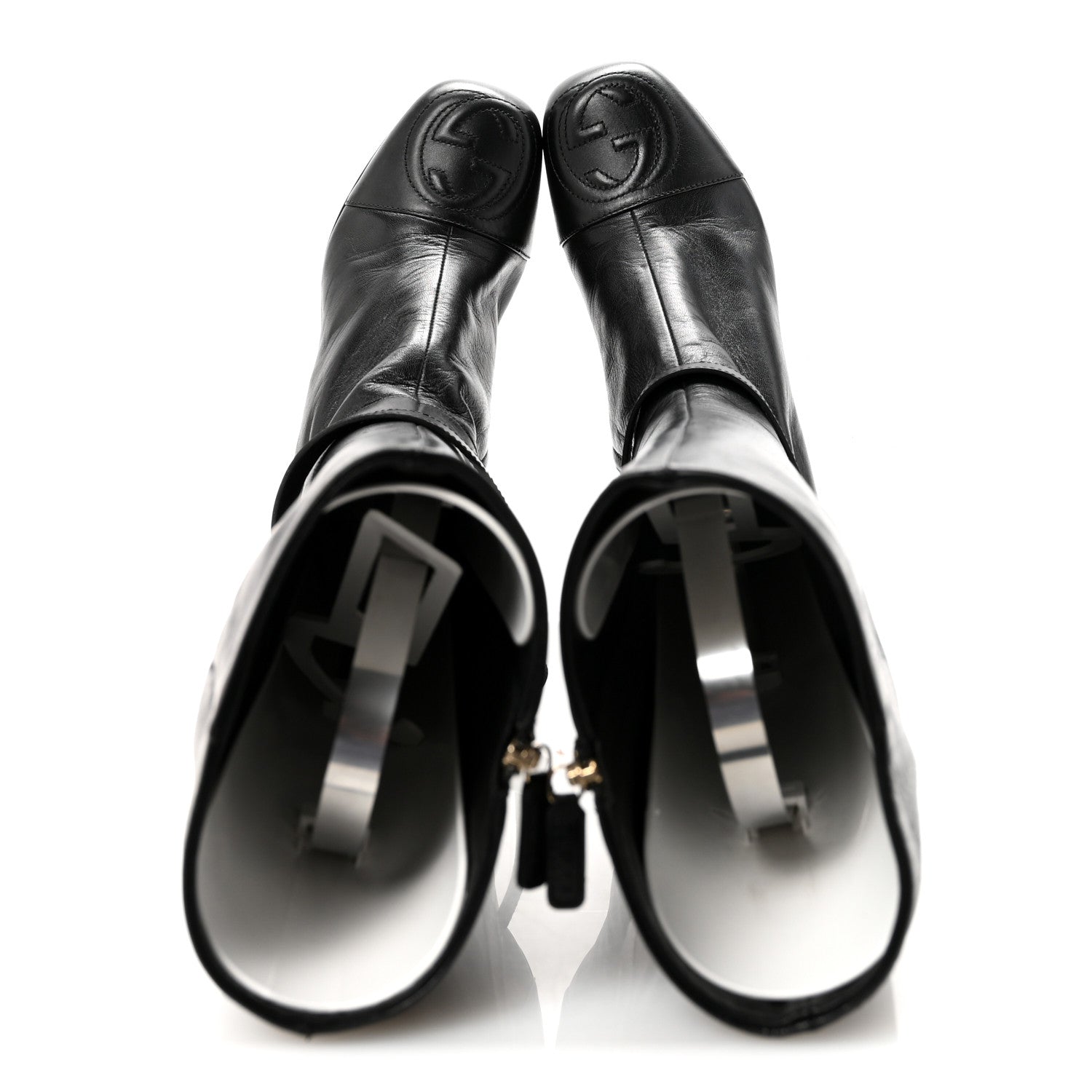 Calfskin Soho Knee Boots 36 Black