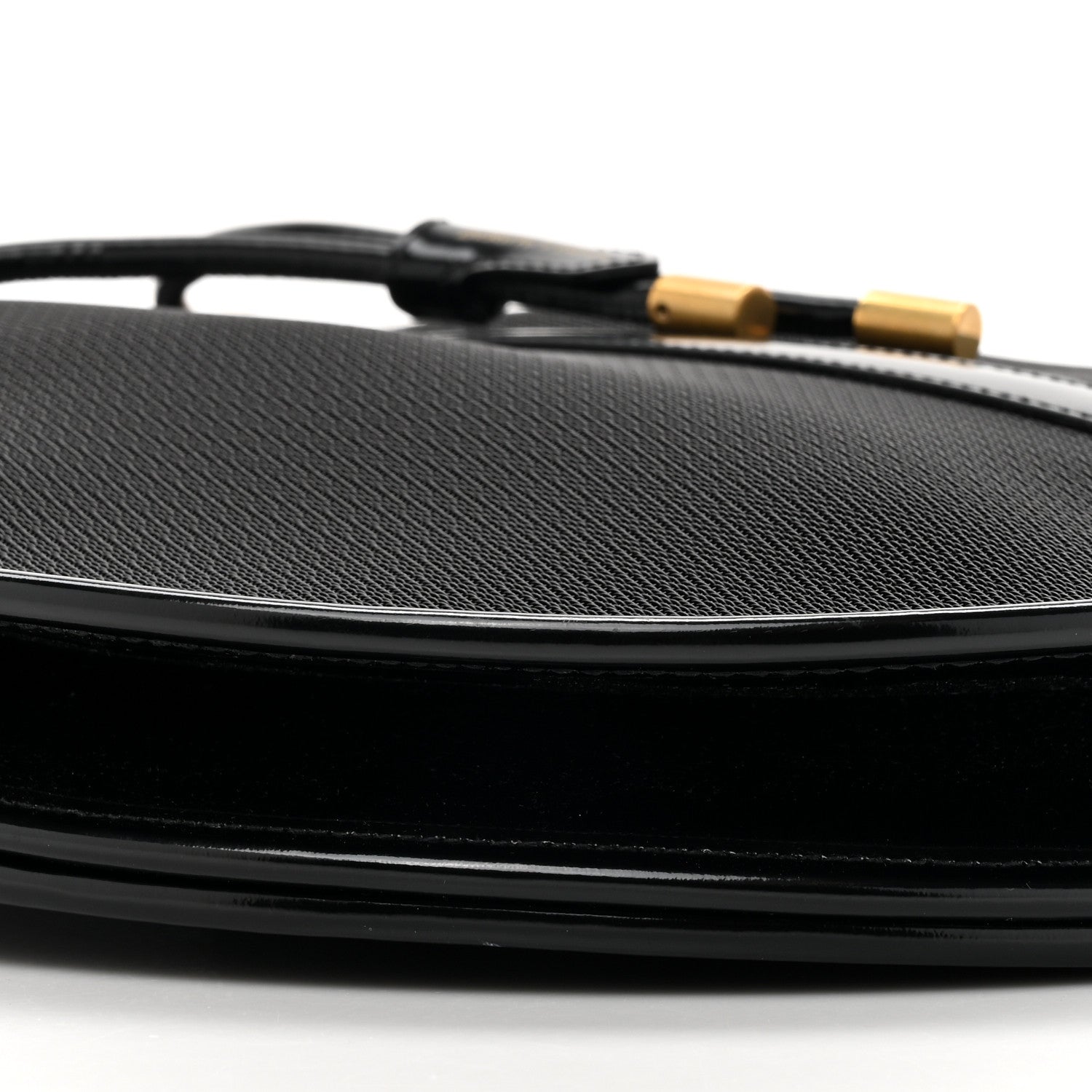 Mesh Patent Daryl Shoulder Bag Black