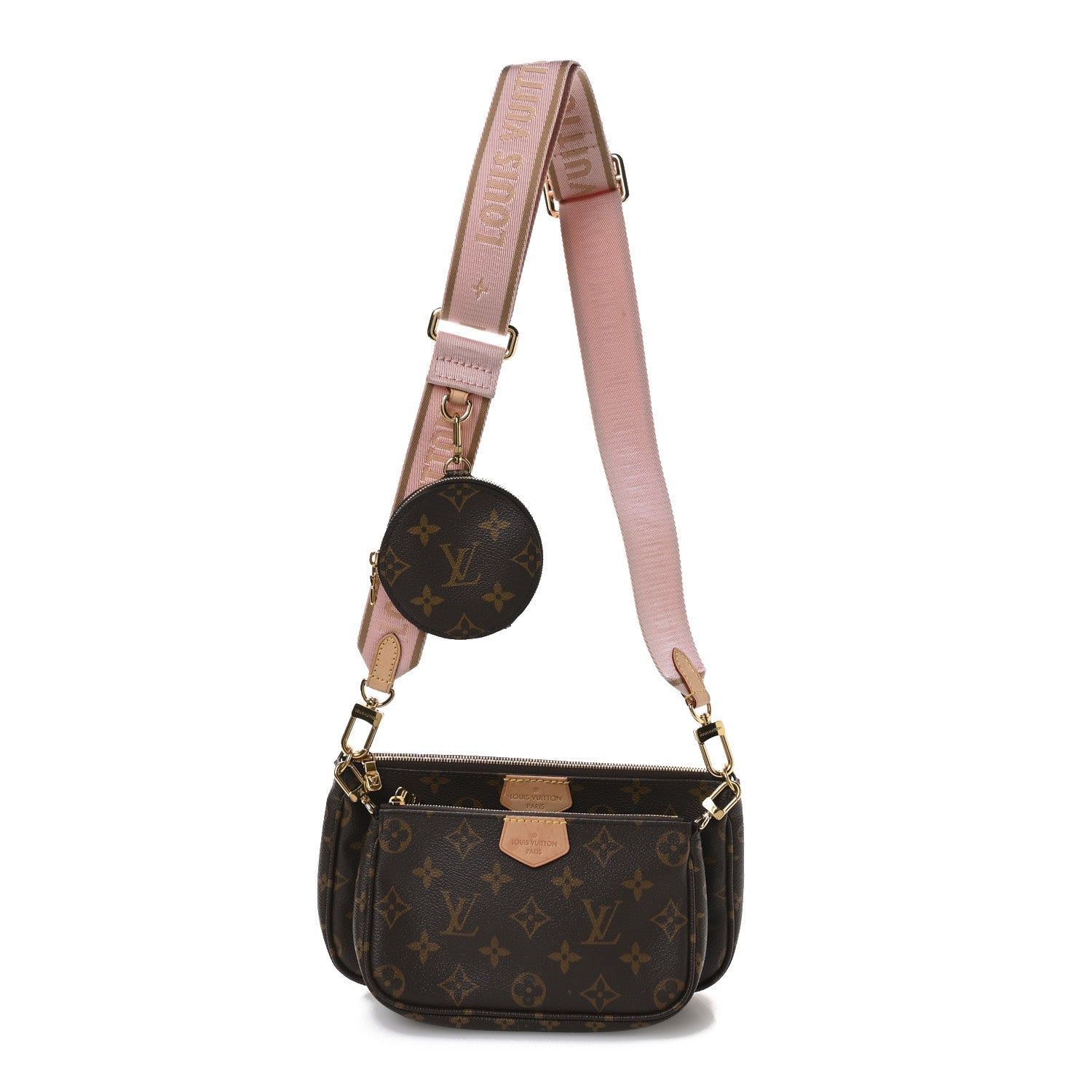 Monogram Multi Pochette Accessories Rose Clair