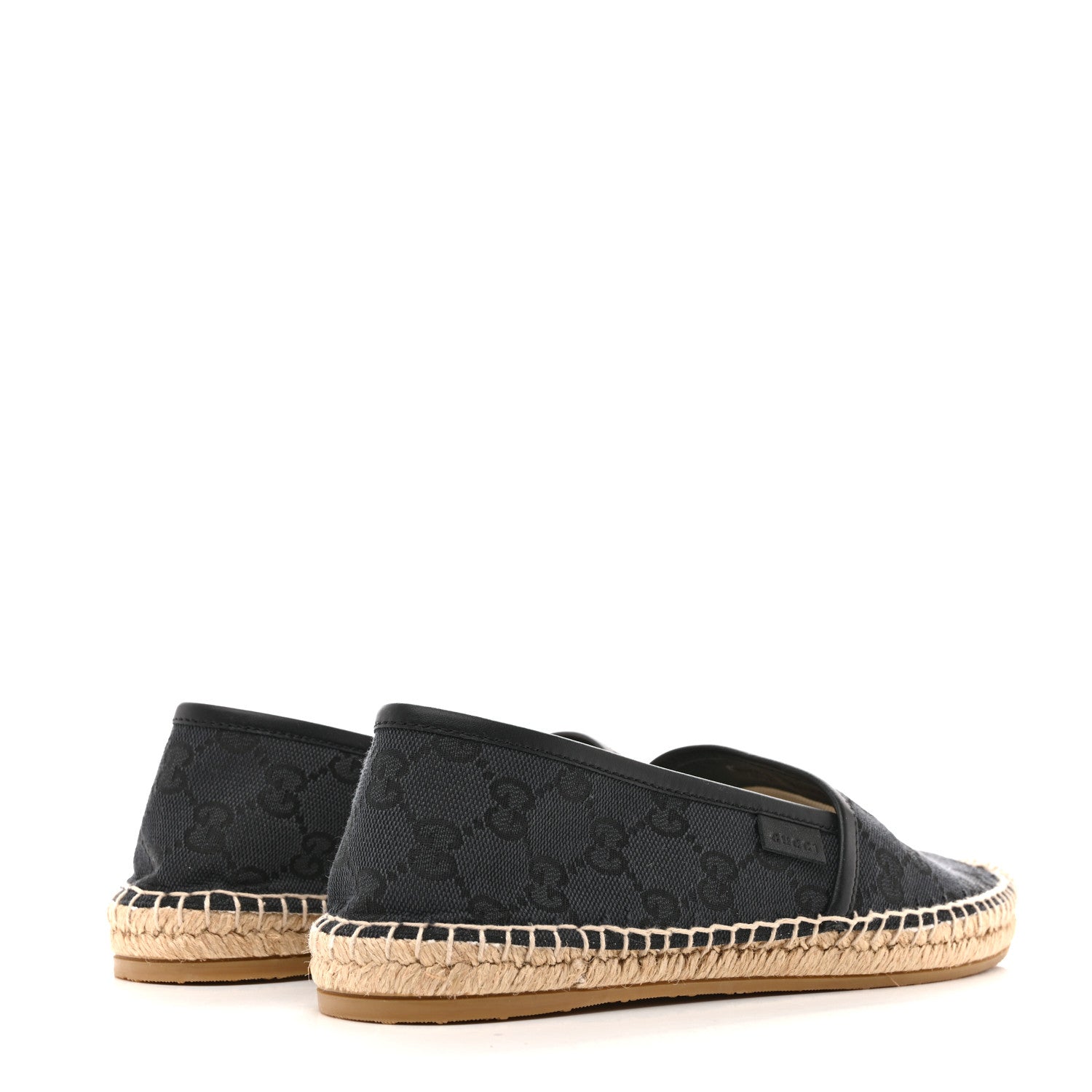 Monogram Espadrilles 37 Black