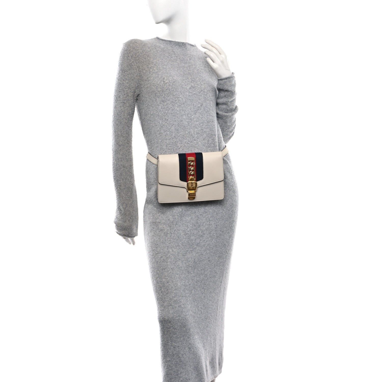 Calfskin Sylvie Belt Bag 75 30 Off White