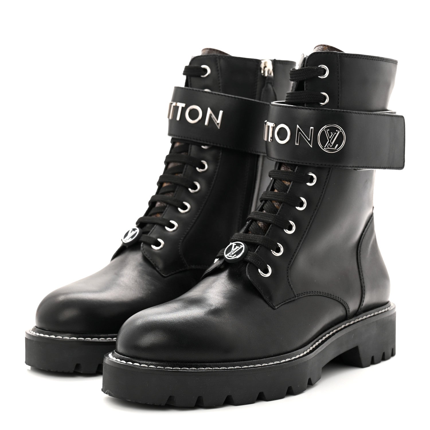 Calfskin Territory Flat Ranger Boots 38 Black