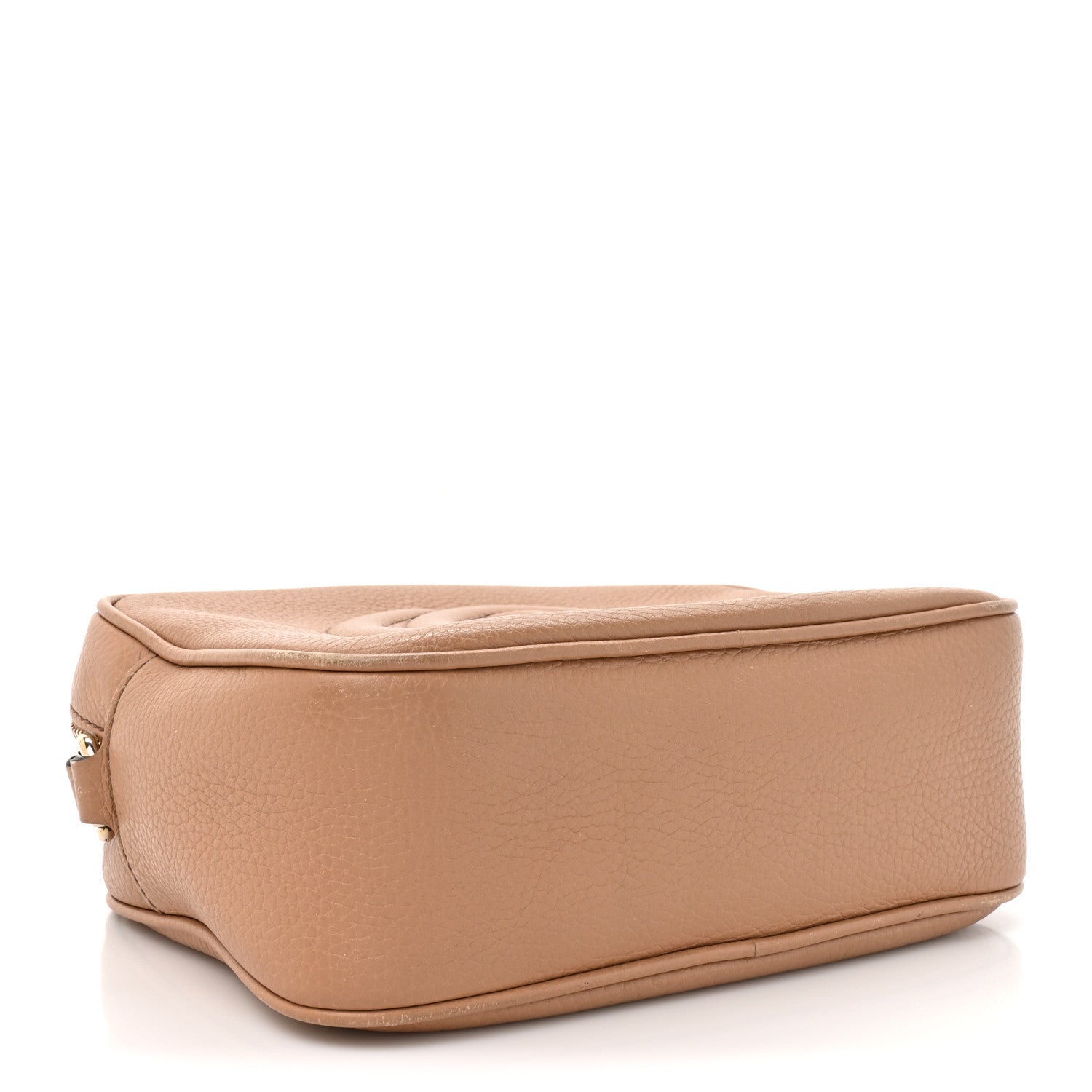 Pebbled Calfskin Small Soho Disco Bag Rose Beige