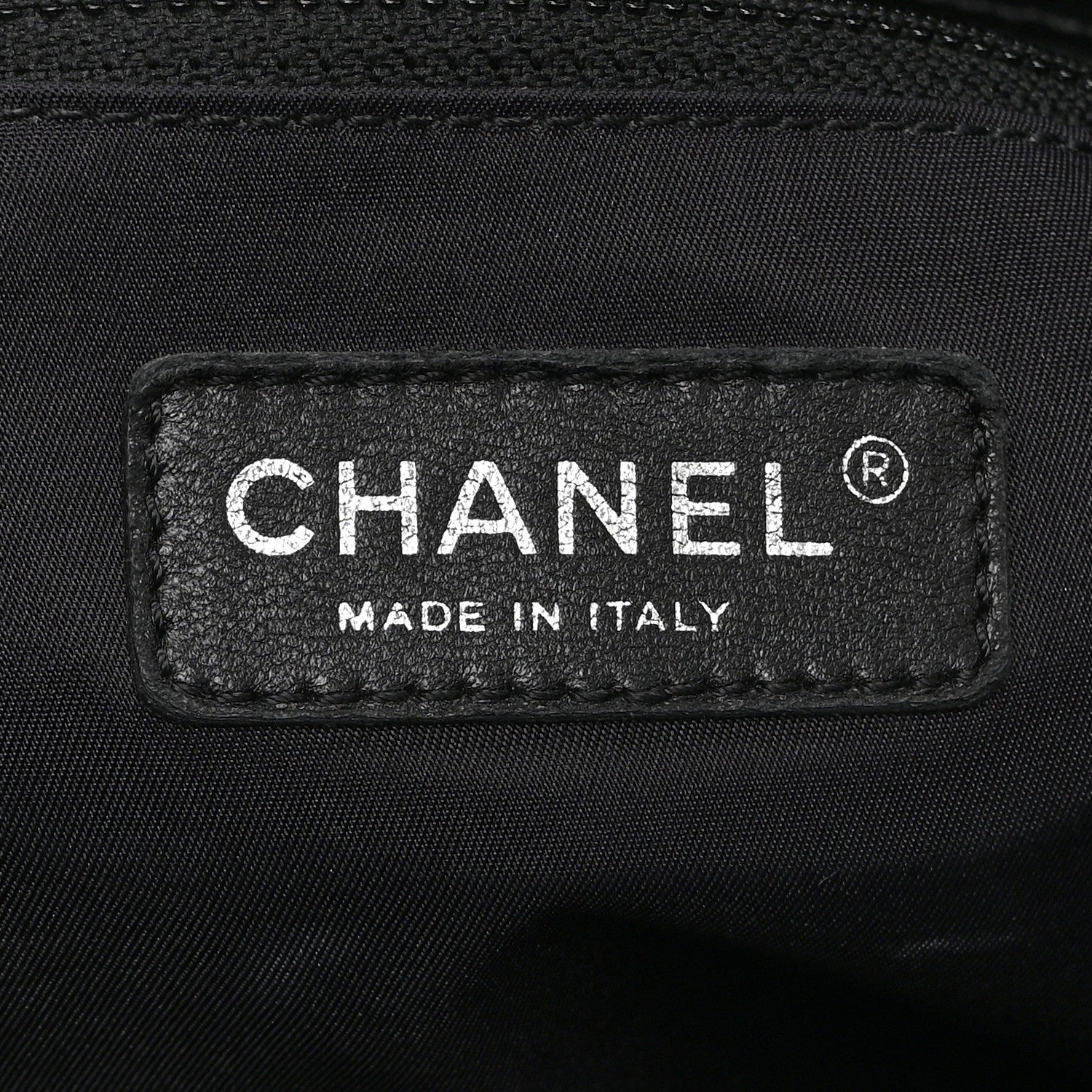 Coated Canvas Quilted Large Paris Biarritz Tote Black