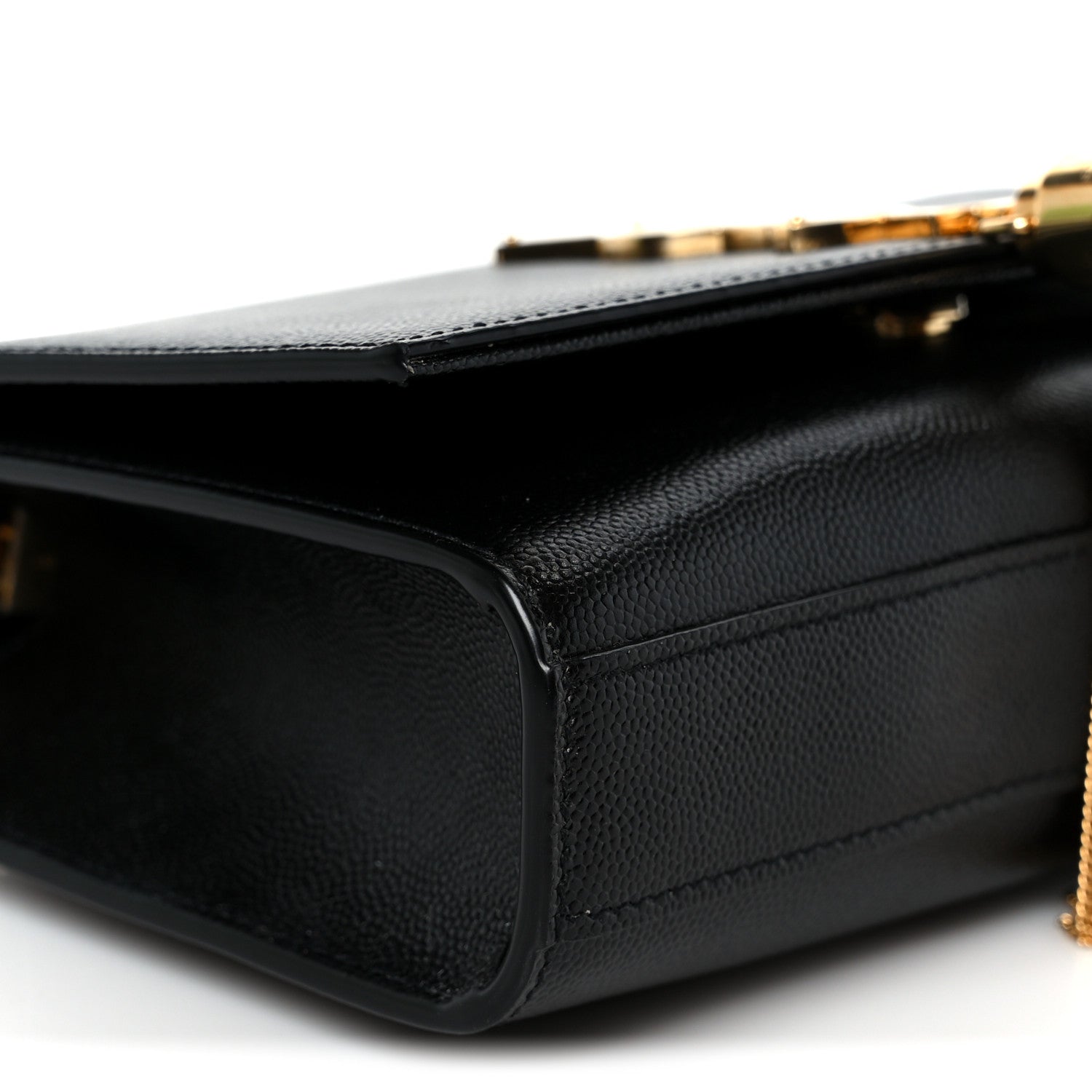 Calfskin Small Classic Monogram Kate Tassel Satchel Black