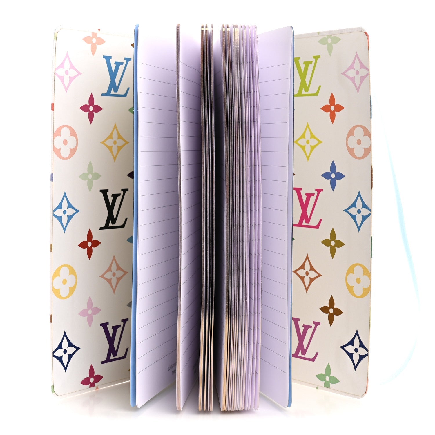 LV x TM Monogram Multicolor Jane Notebook MM White