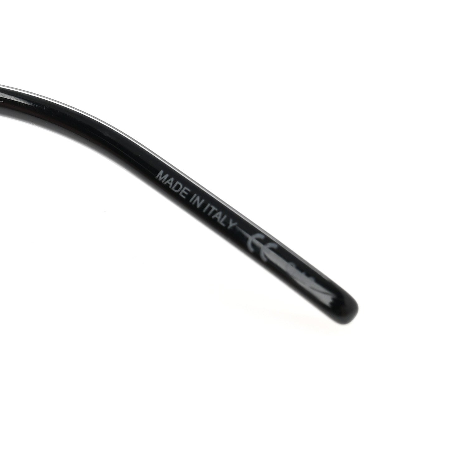 Acetate Rectangular SLM48SK Sunglasses Black