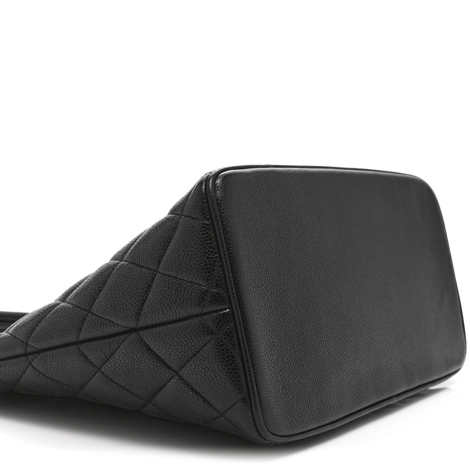 Caviar Quilted Medallion Tote Black