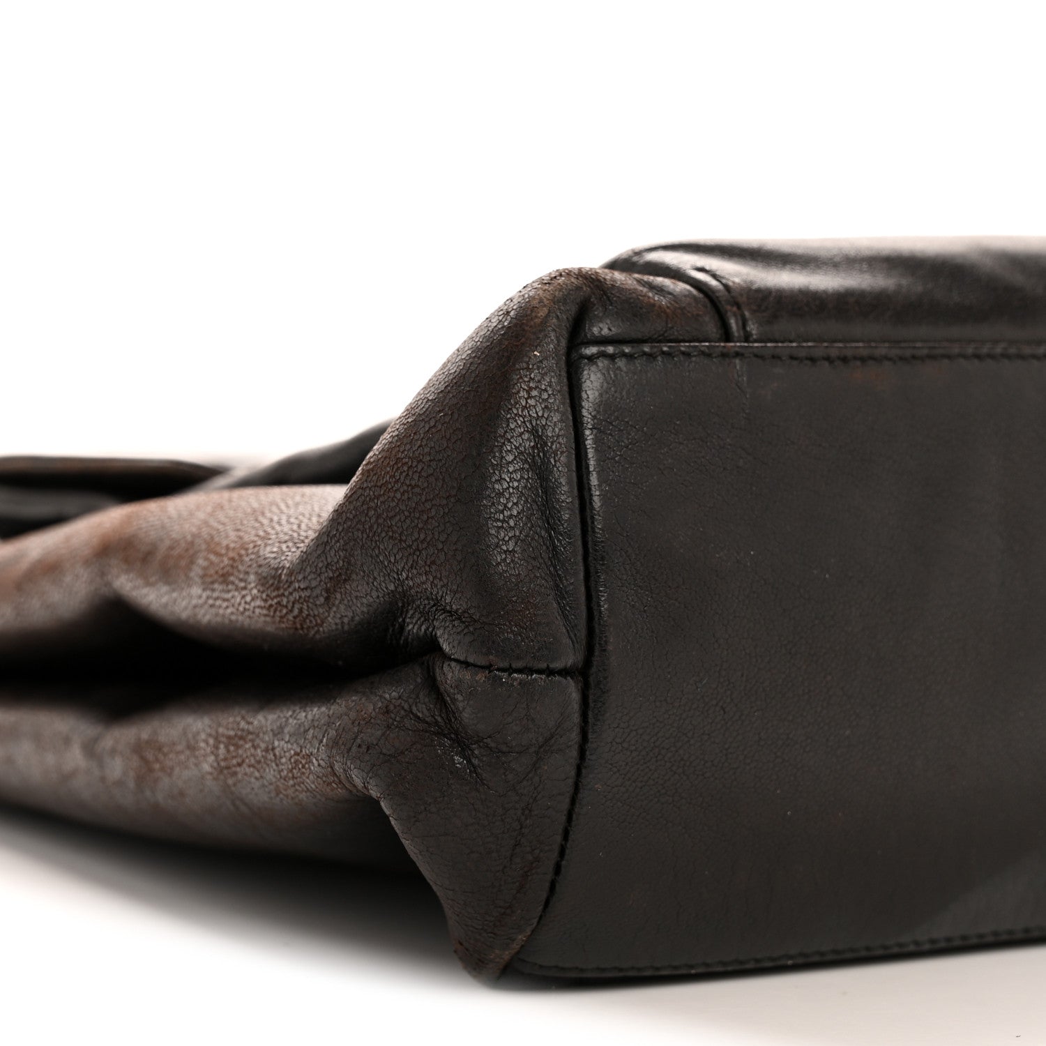 Lambskin Flap Shoulder Bag Black